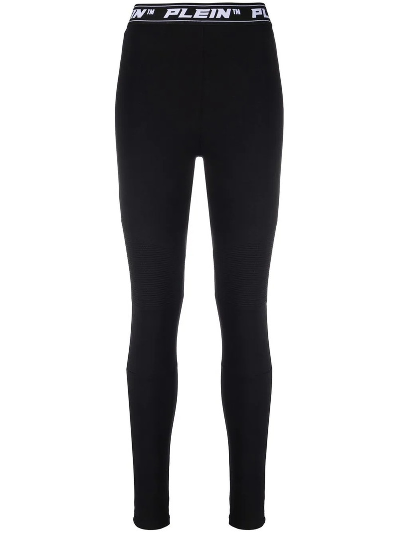logo-waistband leggings 1