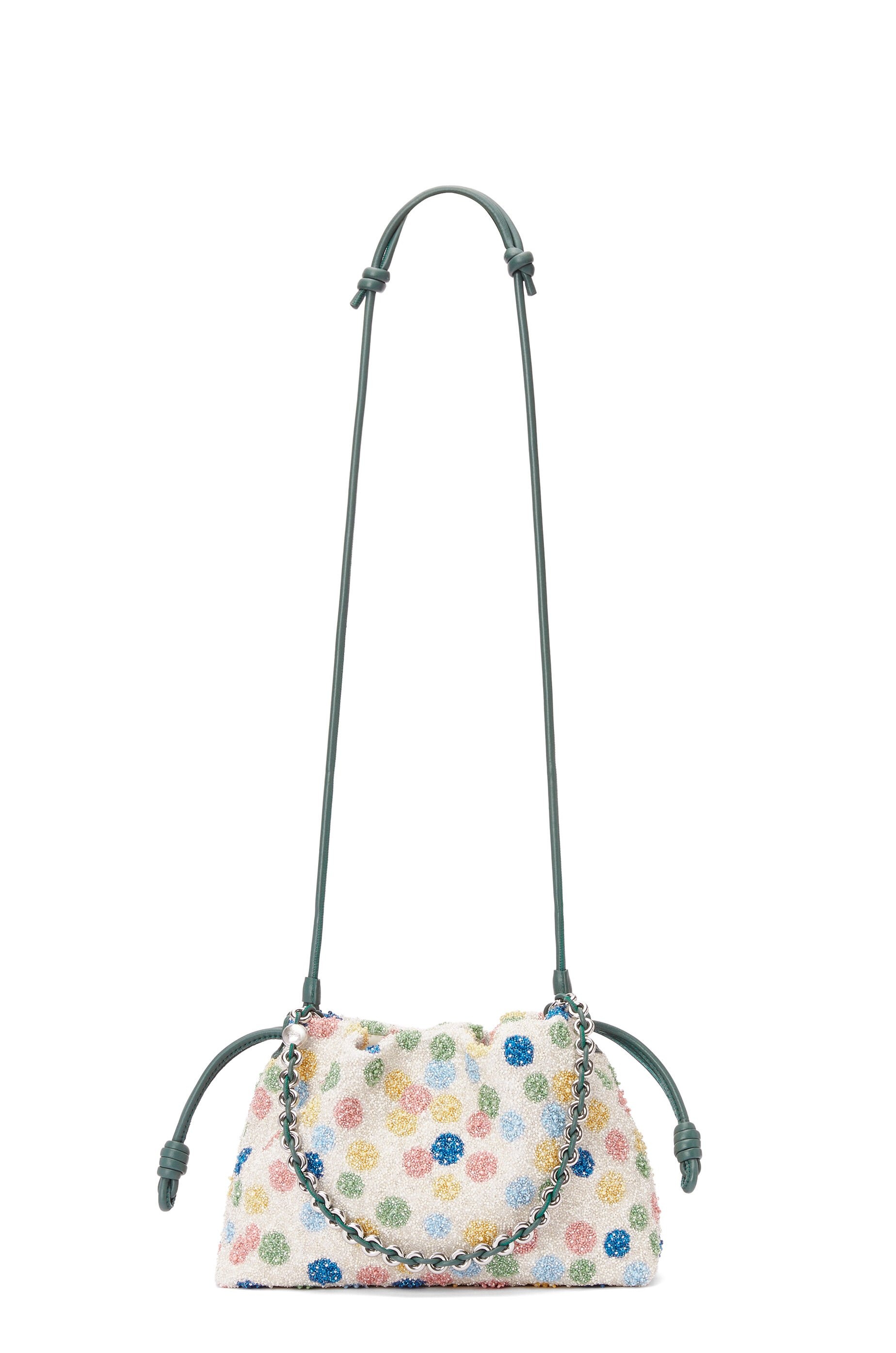 Medium Flamenco purse in beaded leather - 8