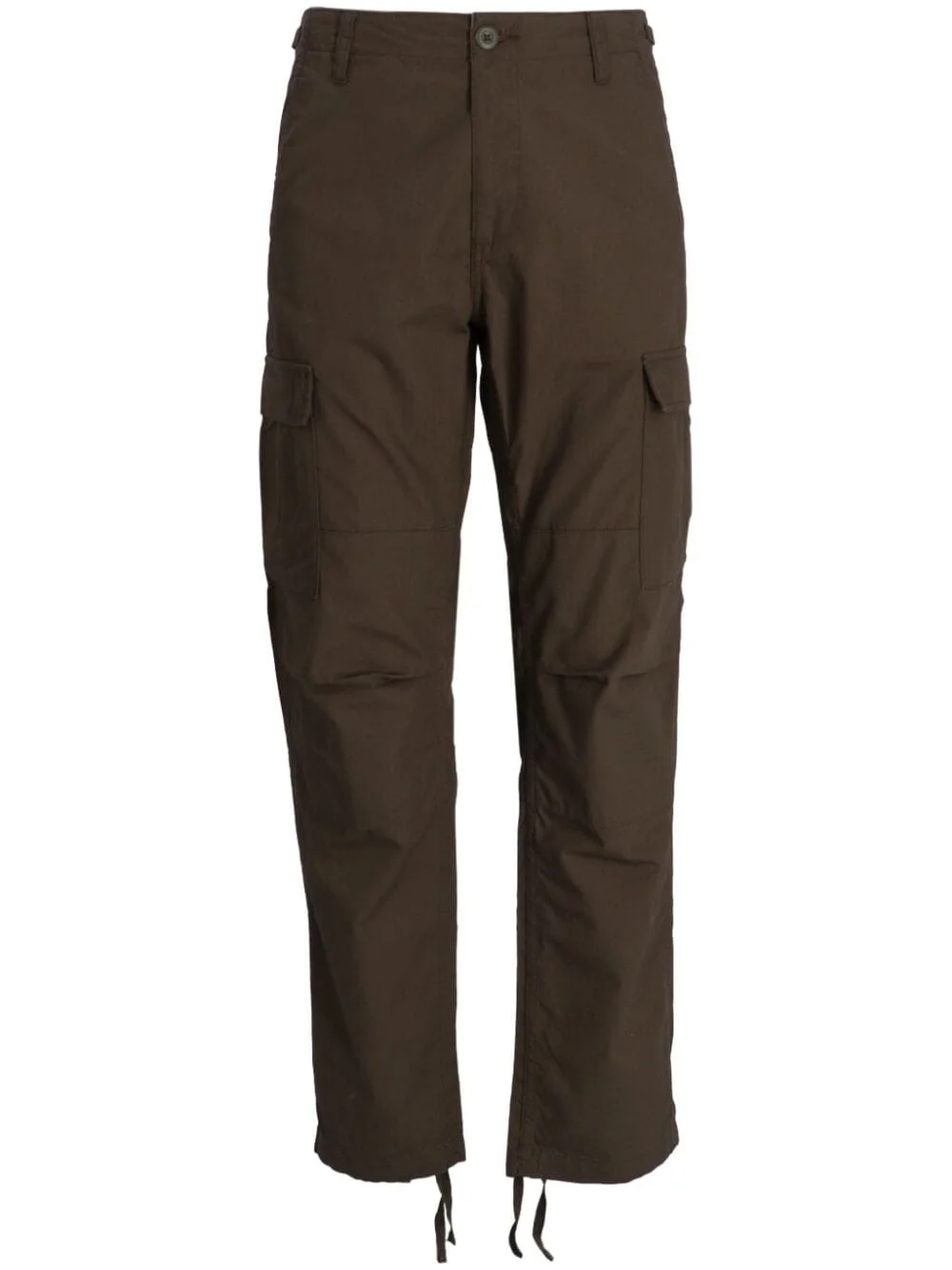 mide-rise cotton cargo pants - 1