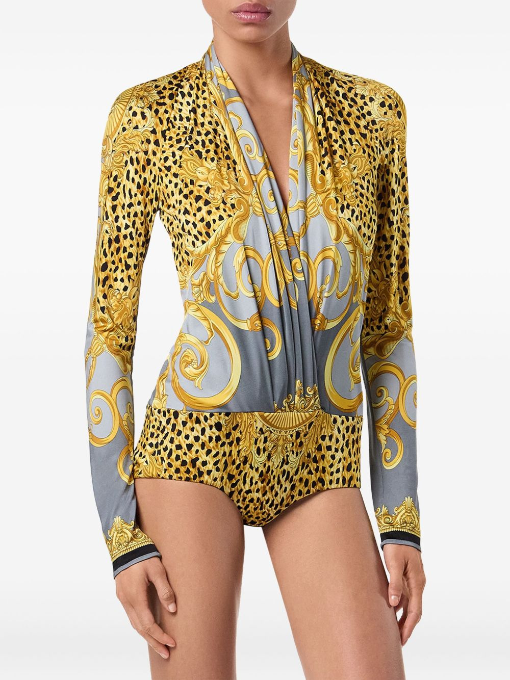 graphic-print bodysuit - 3