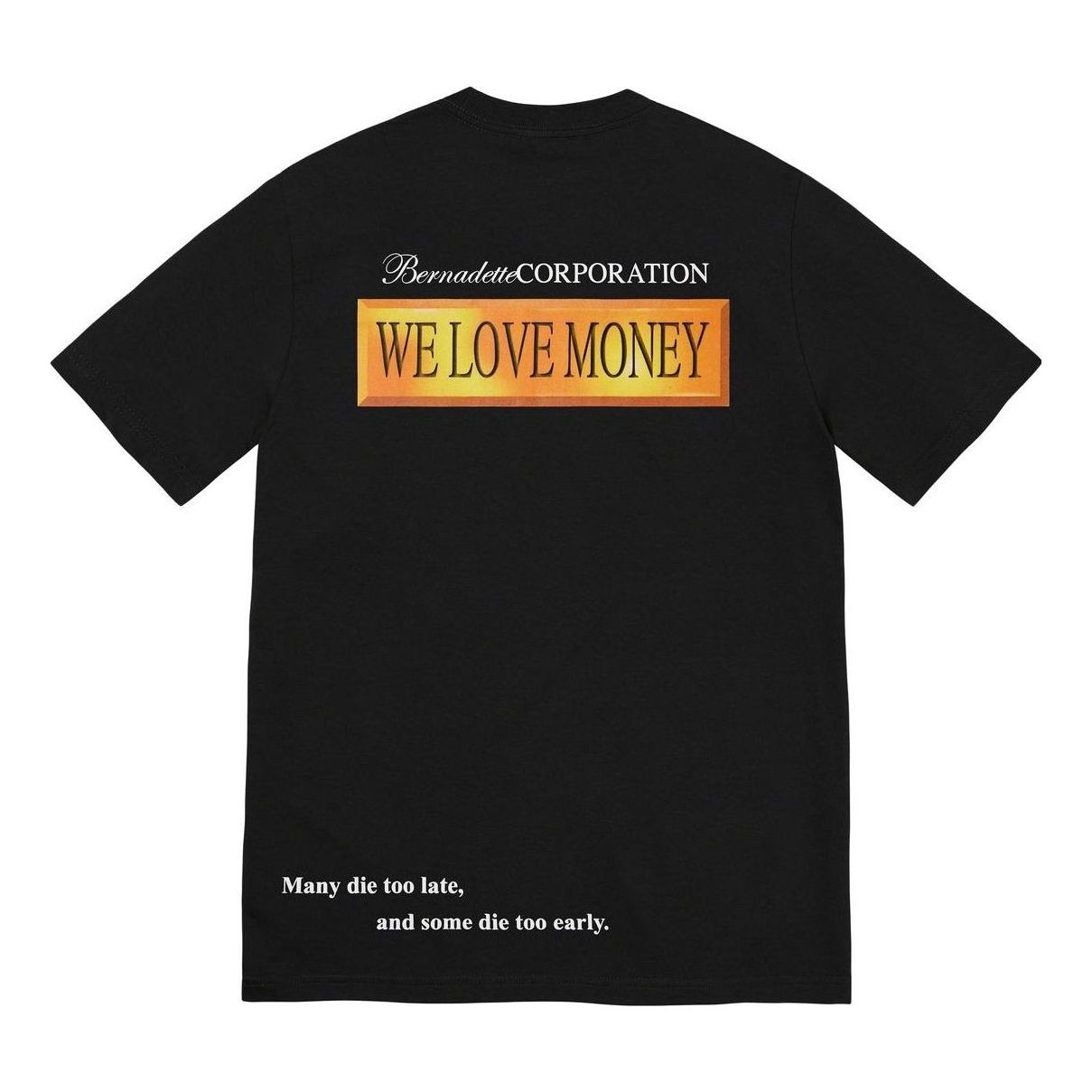 Supreme x Bernadette Corporation Money T-Shirt 'Black Gold' SUP-SS23-223 - 2