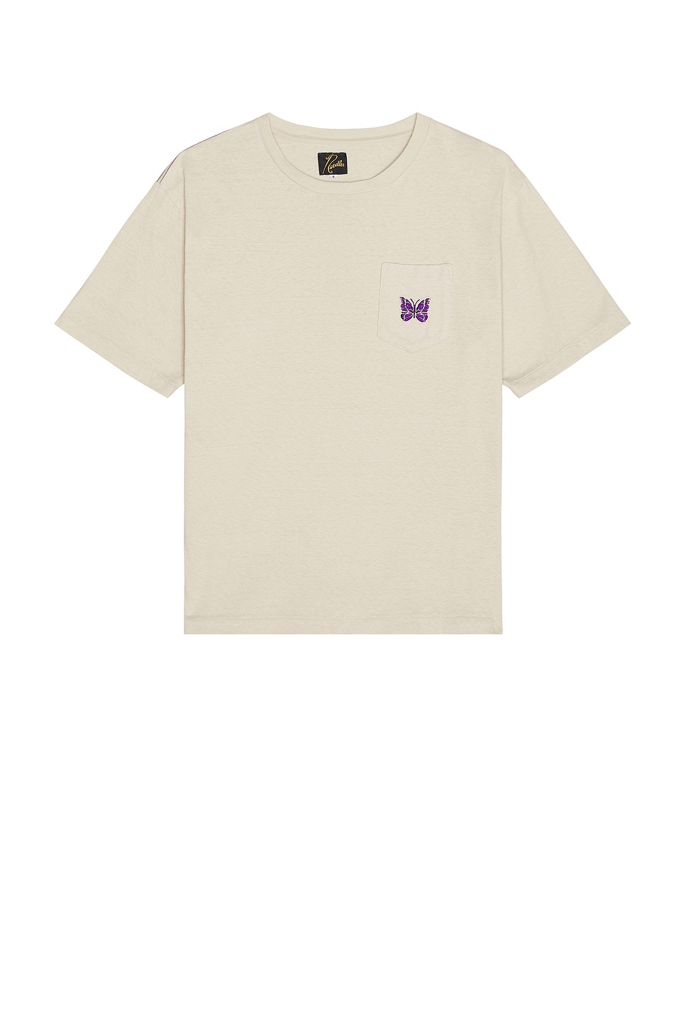 Papillon Embroidered Pocket Tee - 1