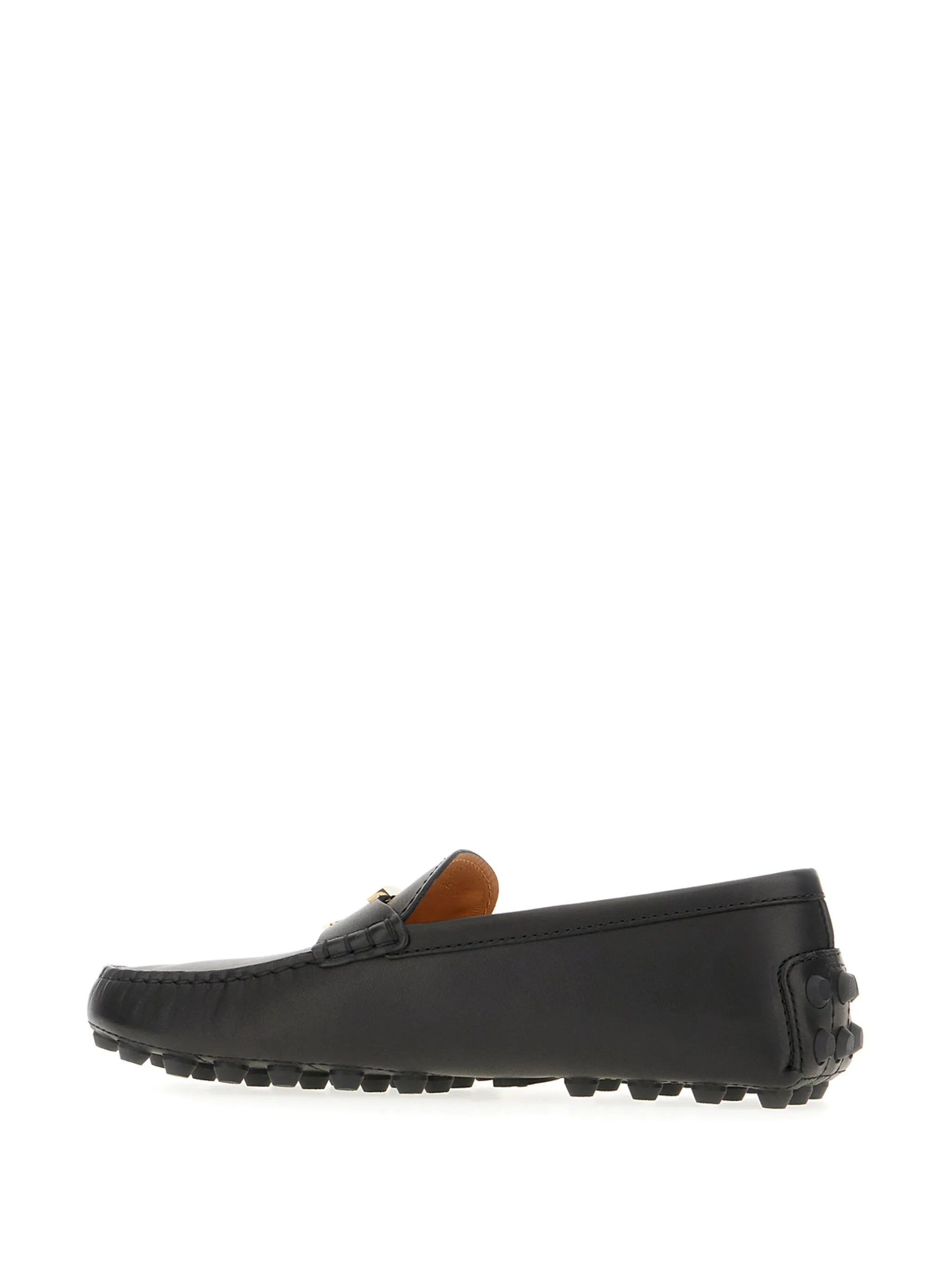 letter-logo loafers - 3