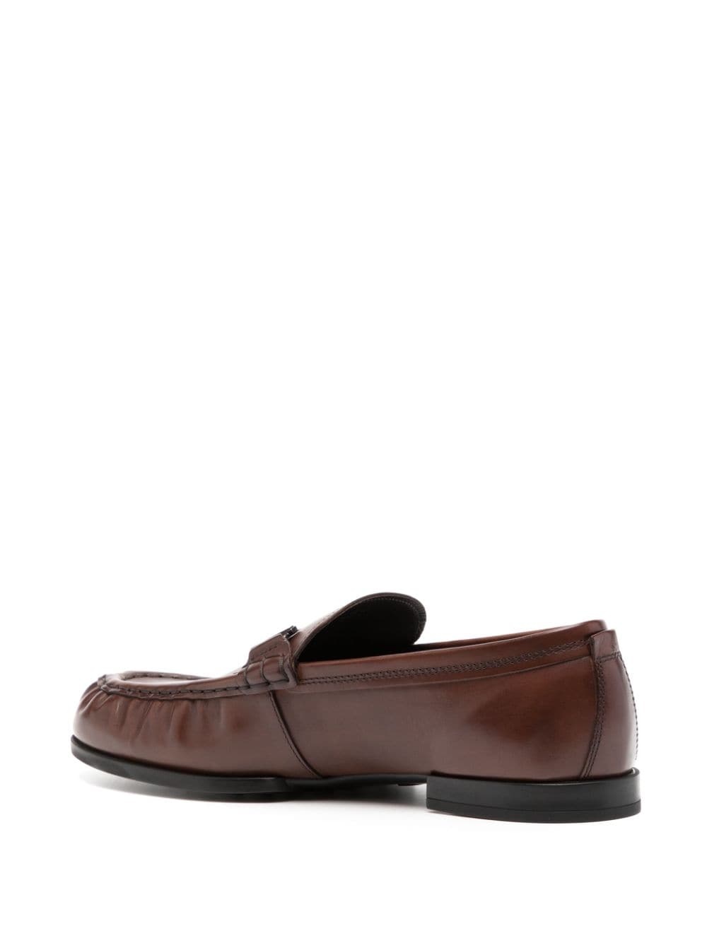 logo-horsebit leather loafers - 3
