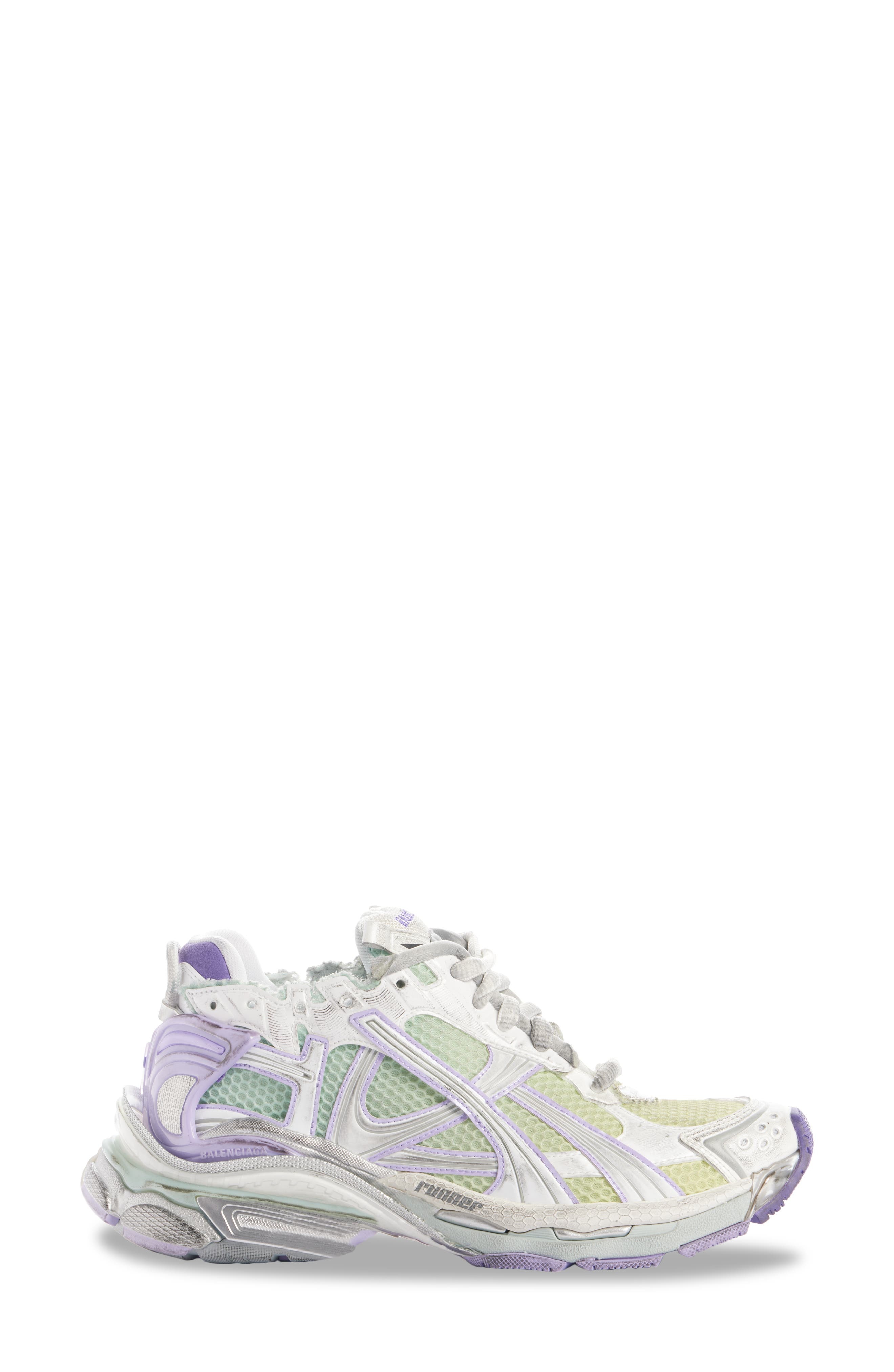 Balenciaga Runner Sneaker in White/Grey/Purple/Yellow at Nordstrom - 3