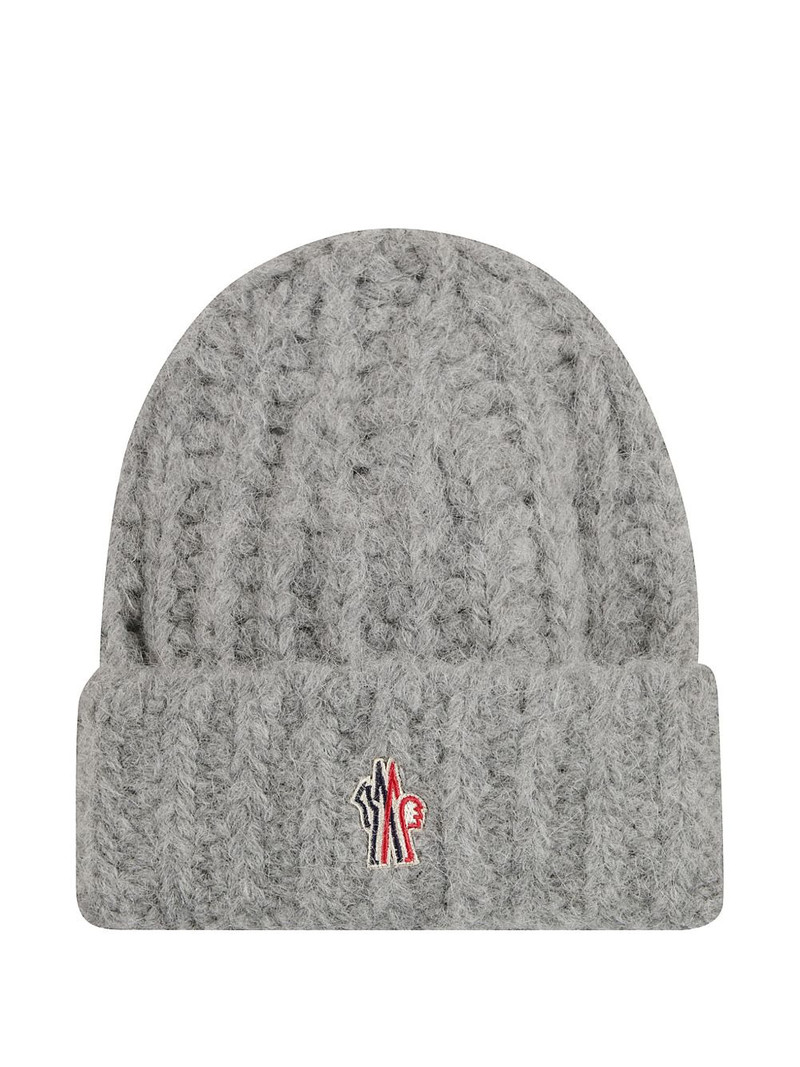 logo-patch beanie hat 1