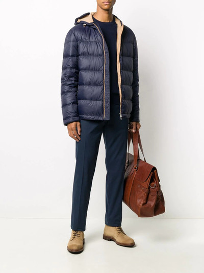 Brunello Cucinelli hooded padded jacket outlook