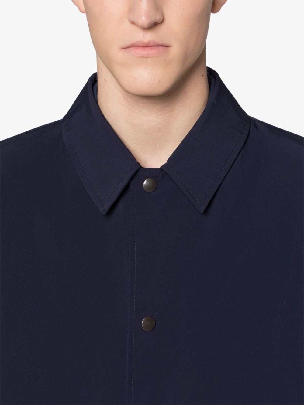 JETS NAVY ECO DRY BASEBALL JACKET - 5