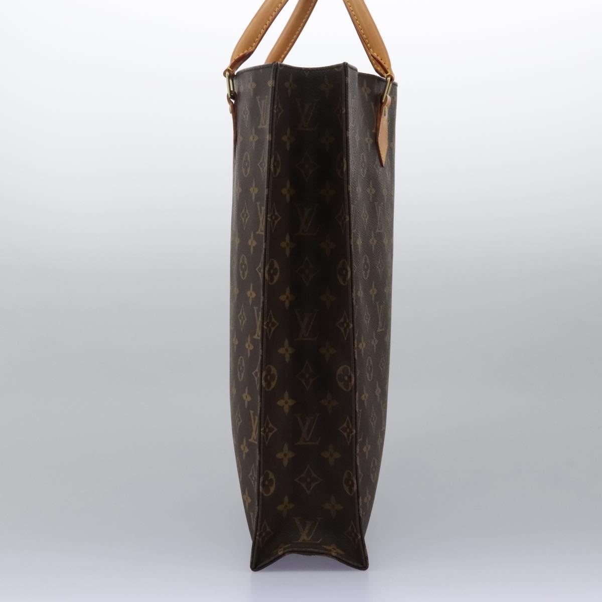 LOUIS VUITTON Monogram Sac Plat Hand Bag M51140 - 4