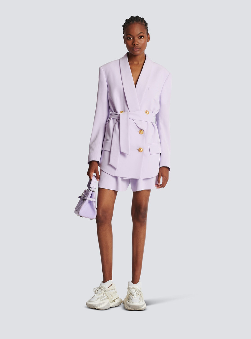 Balmain Crepe jacket with shawl collar outlook