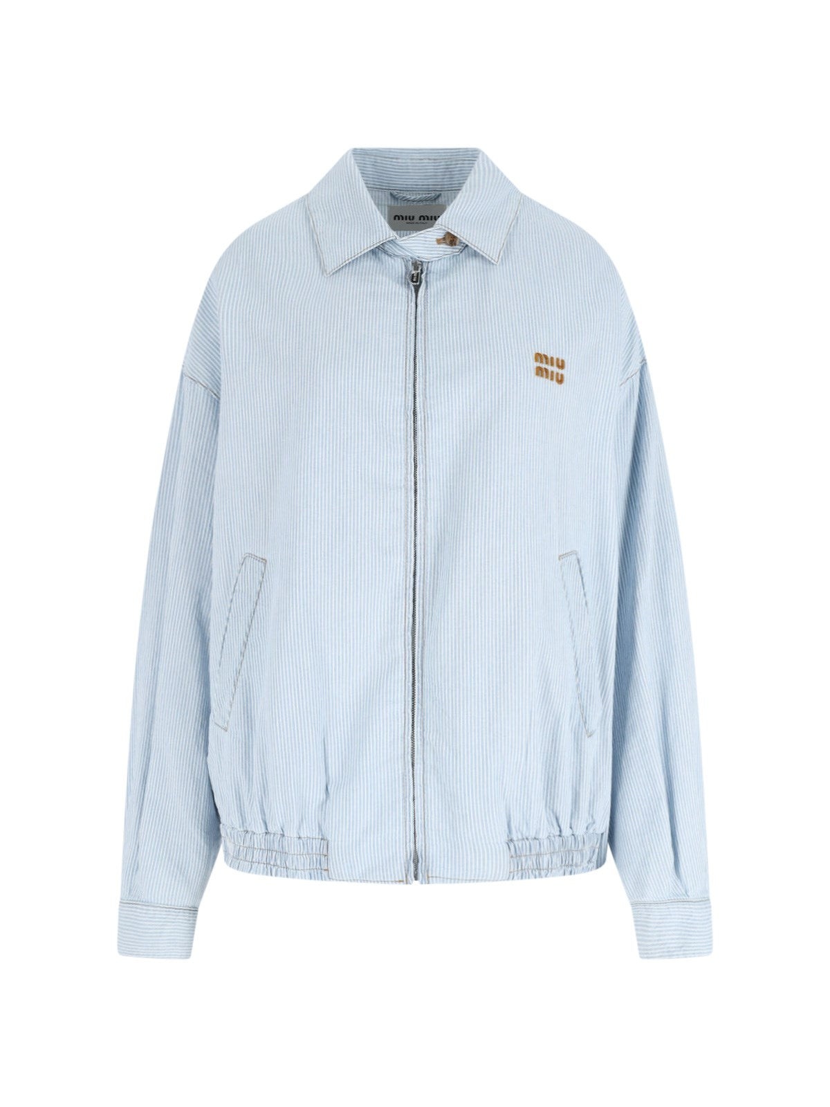 Miu Miu Women Logo Zip Jacket - 1