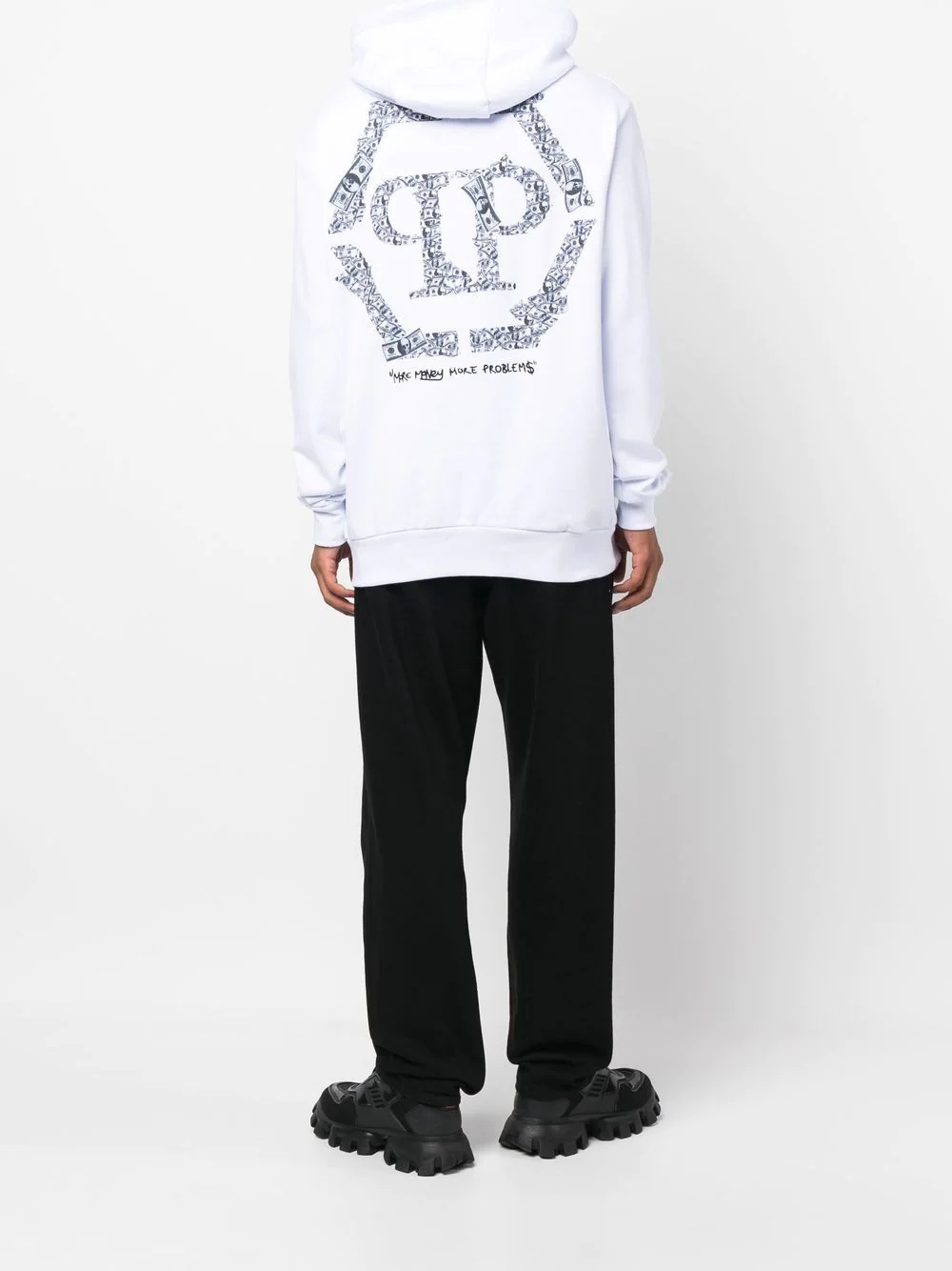 Money graphic-print hoodie - 2