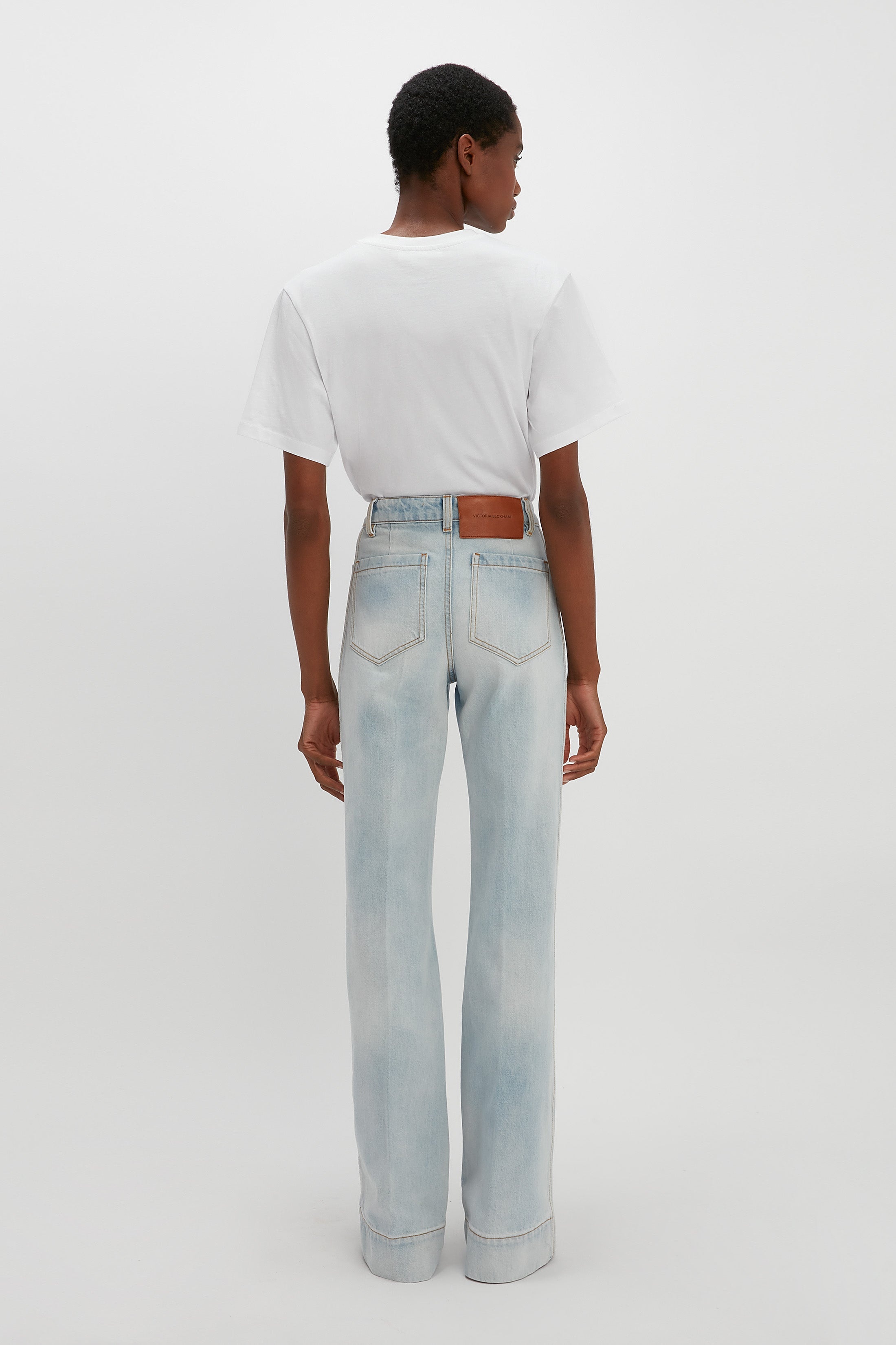 Alina High Waisted Jean in Light Haze Wash - 4