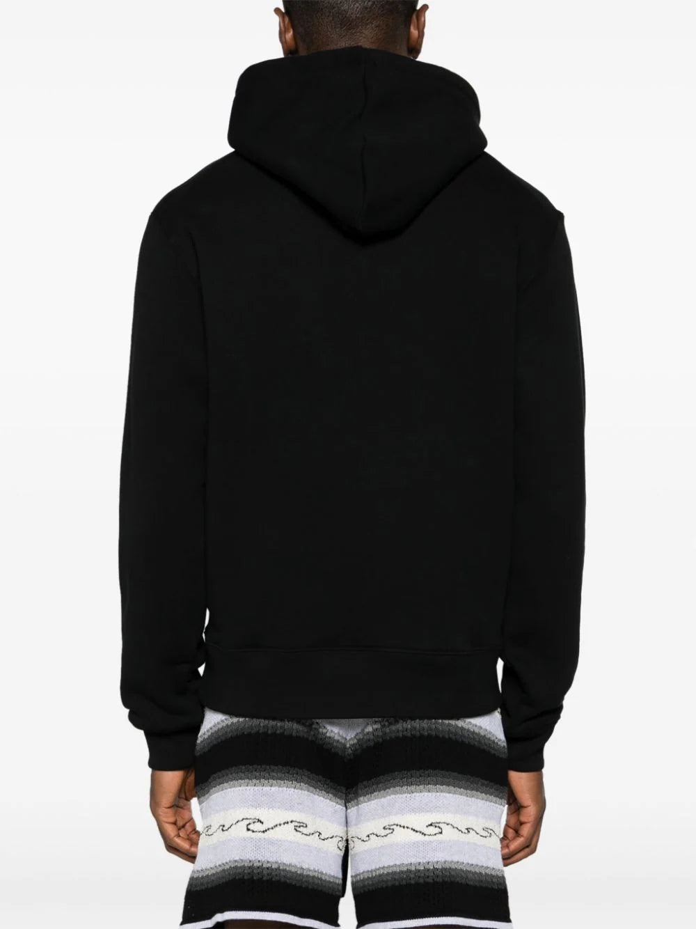 LOGO-LETTERING COTTON HOODIE - 3