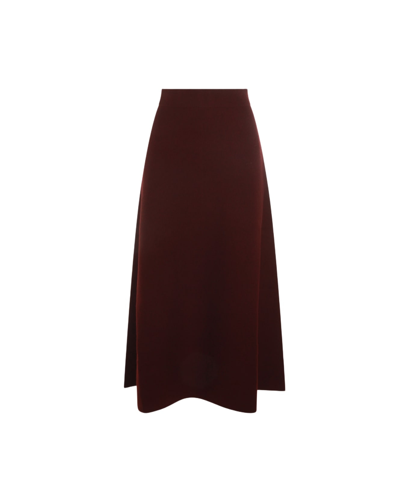 Dark Red Giberna Wool Skirt - 1