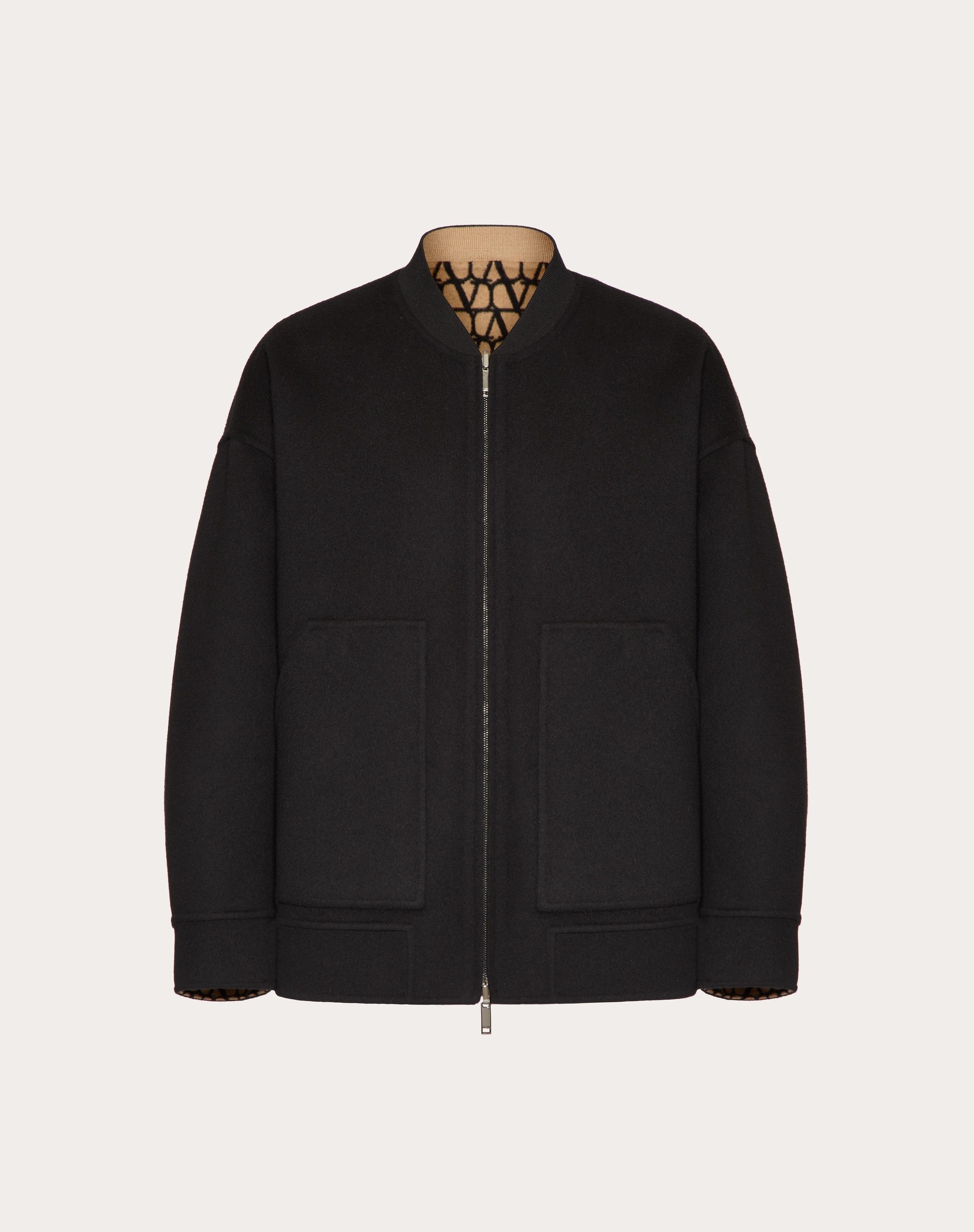 REVERSIBLE DOUBLE-FACED WOOL JACKET WITH TOILE ICONOGRAPHE PATTERN - 1