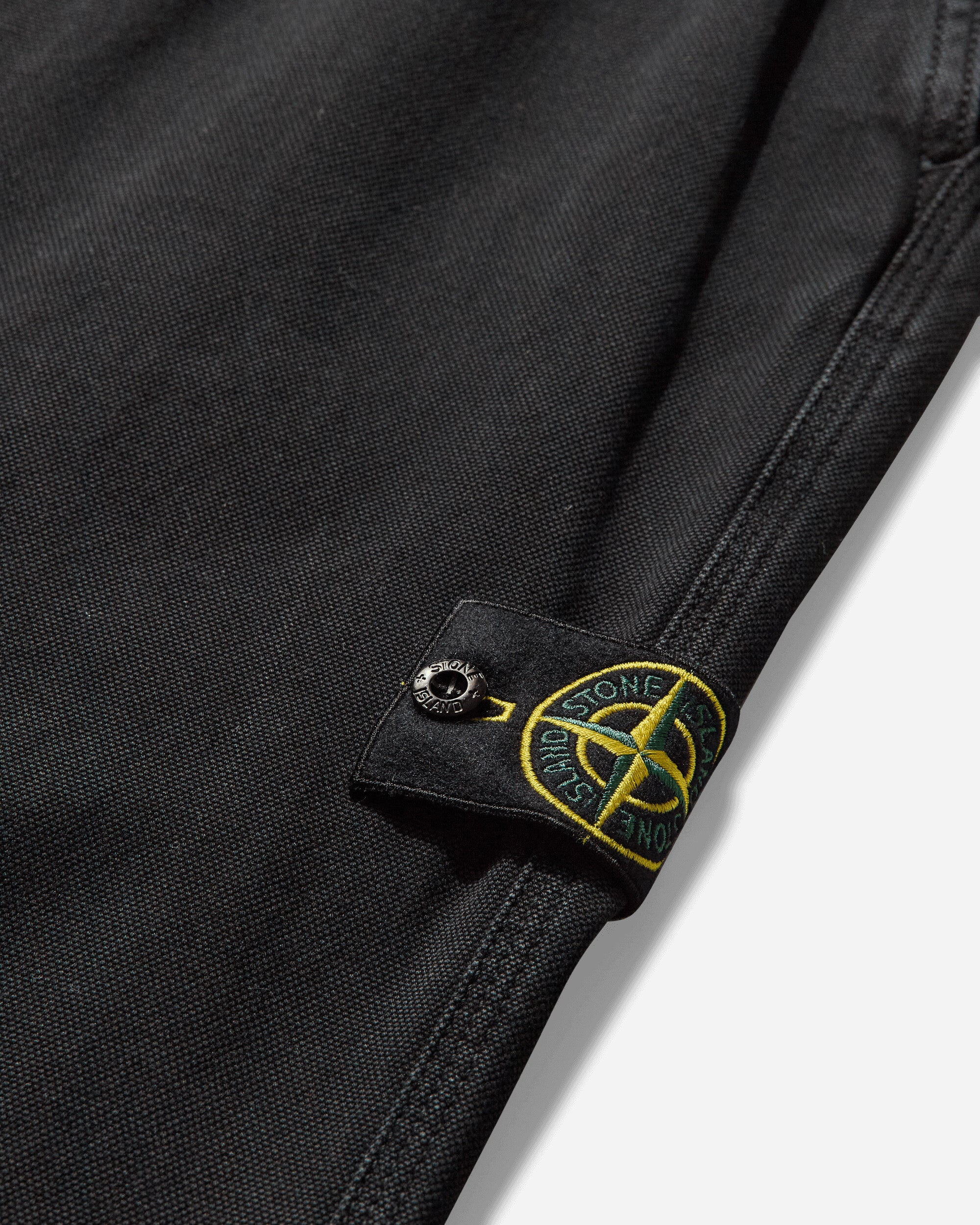 Men's Broken Twill 'OLD' Effect Pants Black - 3