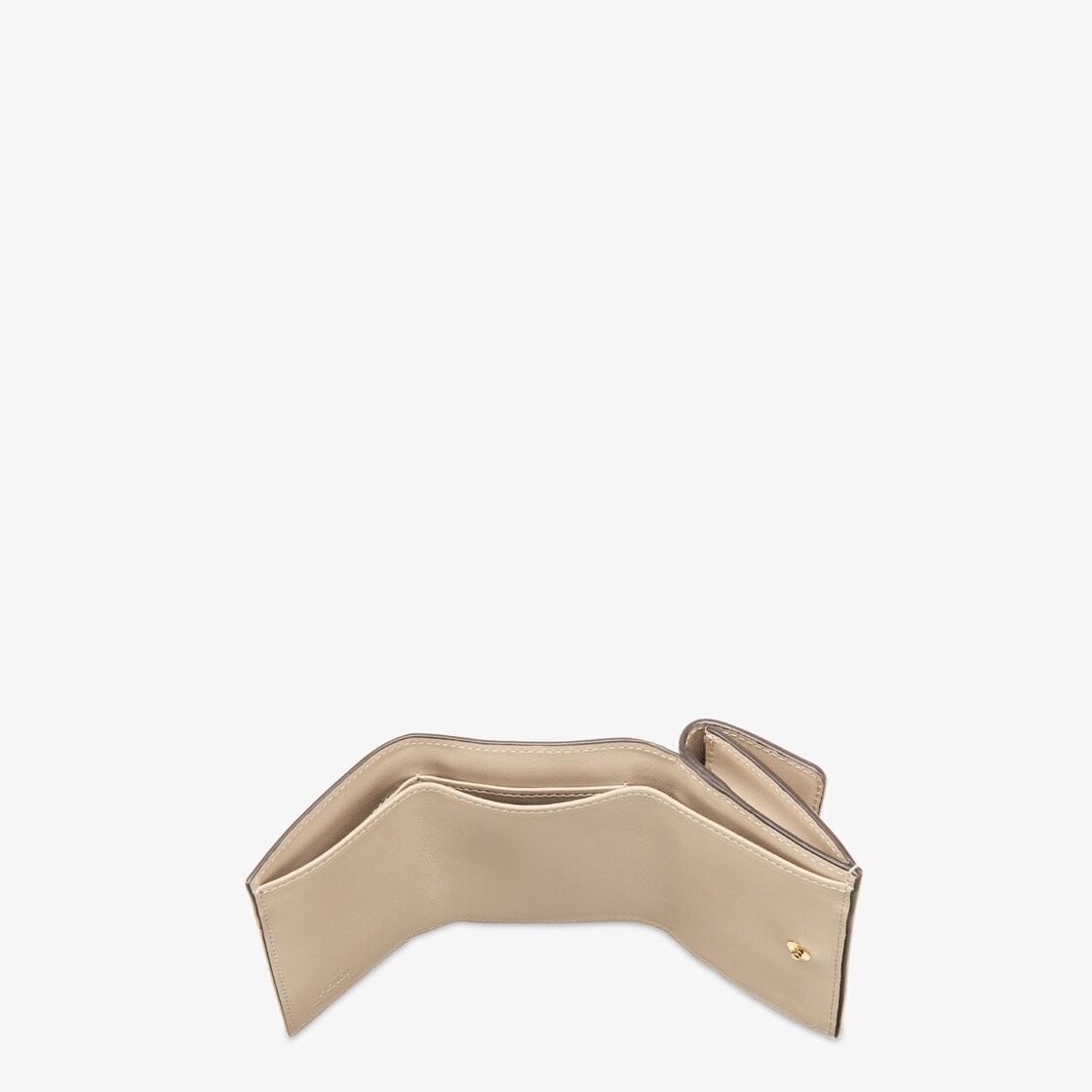 Compact Fendi Roma tri-fold wallet, with large internal compartment for bills, three concealed card  - 4