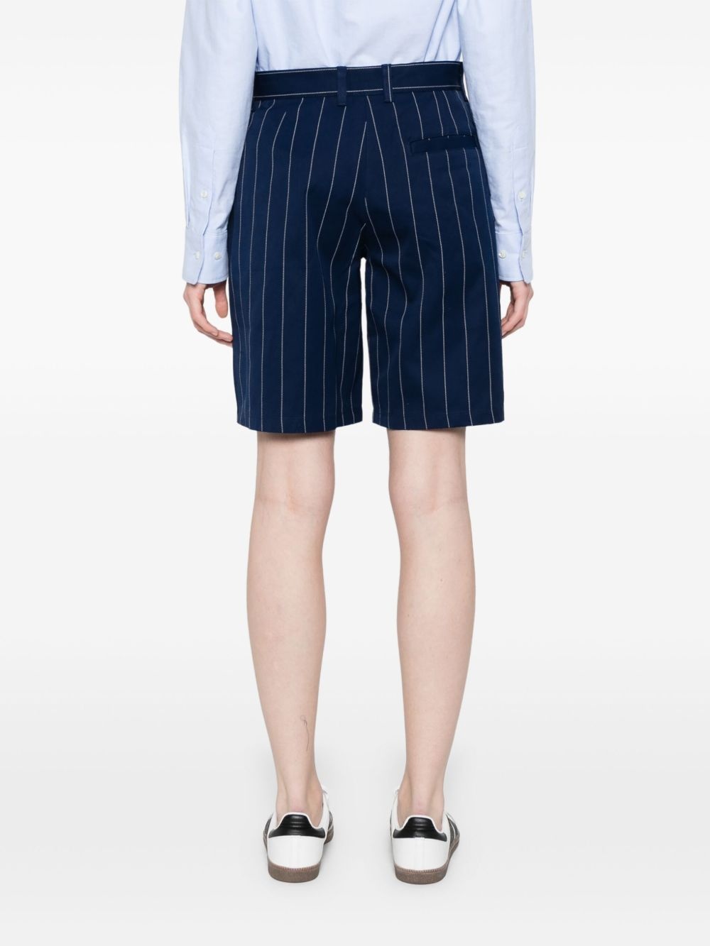 pinstriped shorts - 4