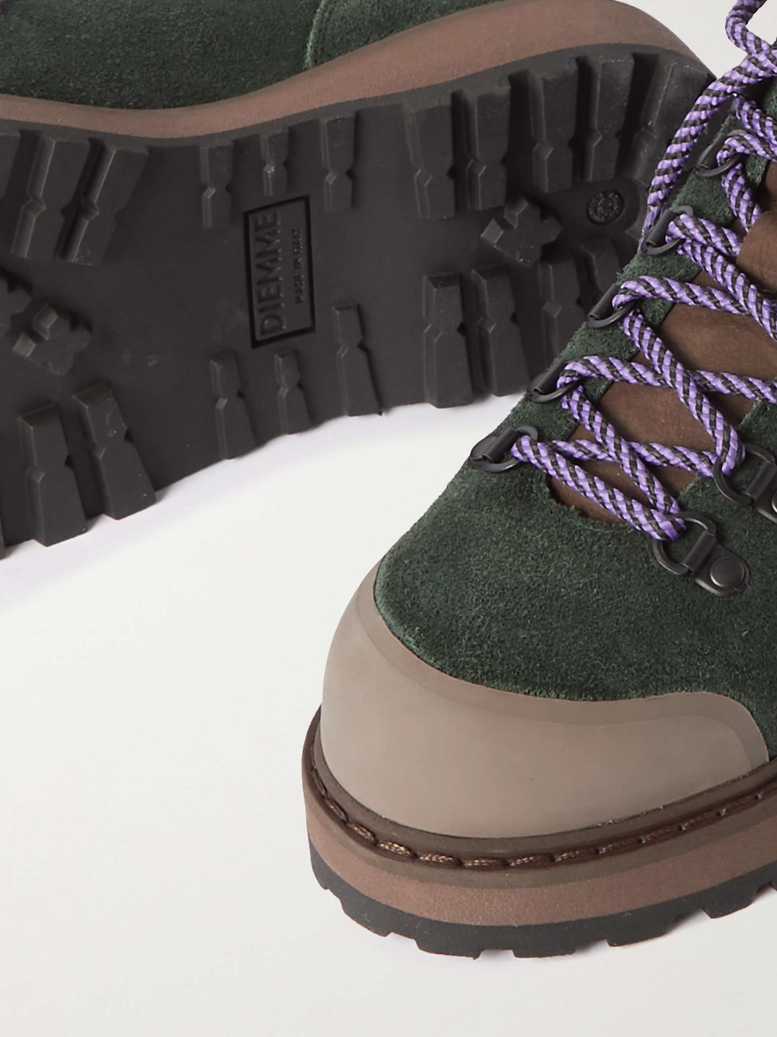 Cornaro Rubber-Trimmed Suede Sneakers - 6