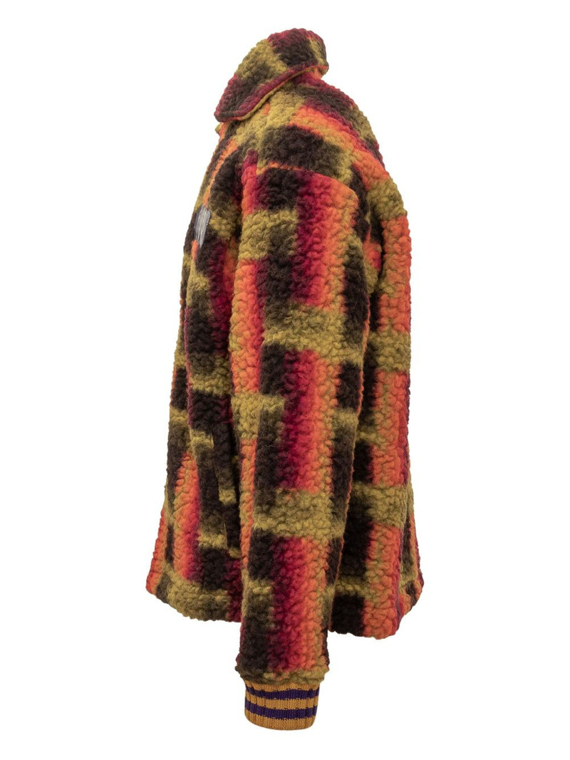 teddy-texture zip jacket 3