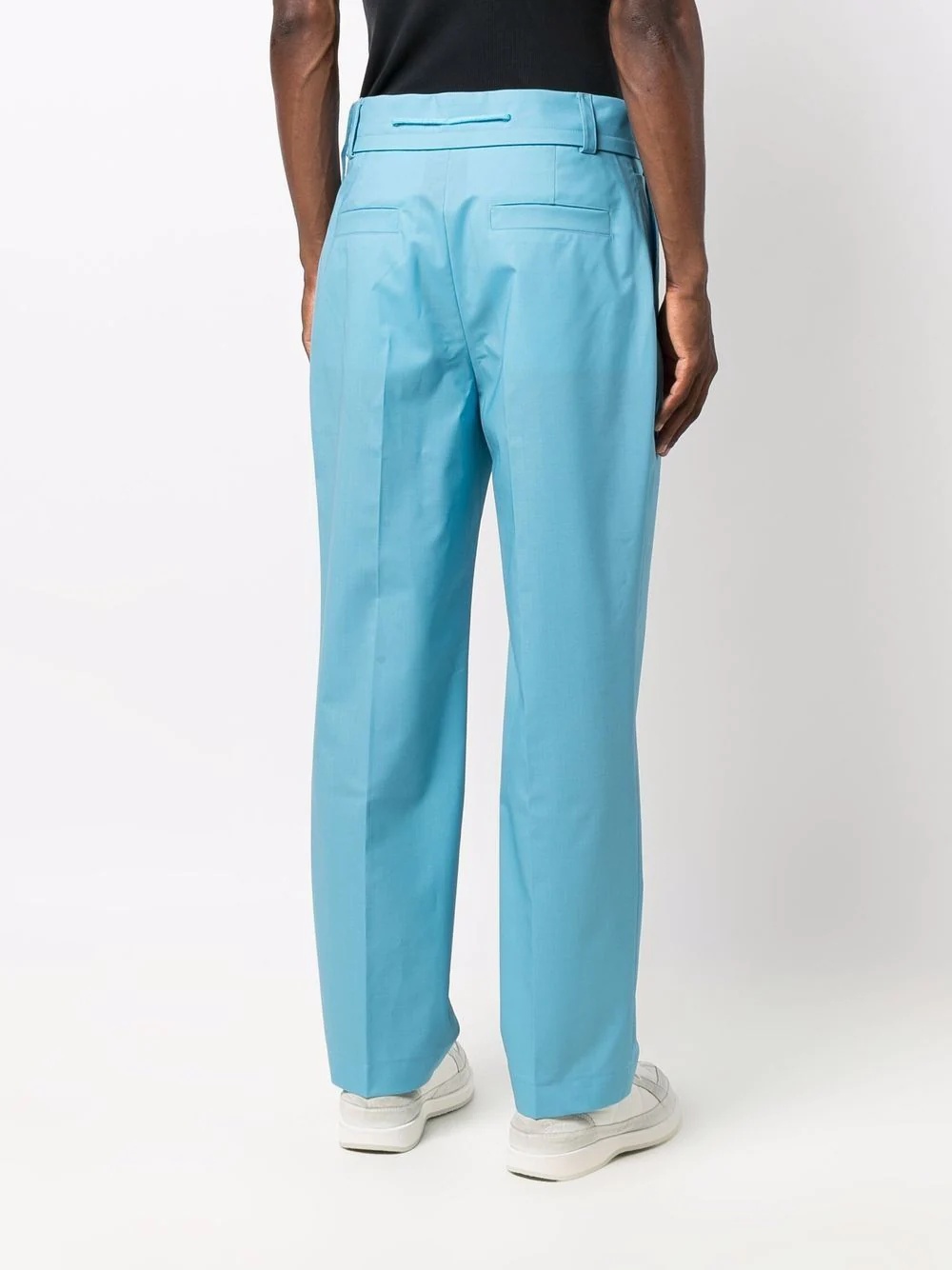 mid-rise straight-leg trousers - 4