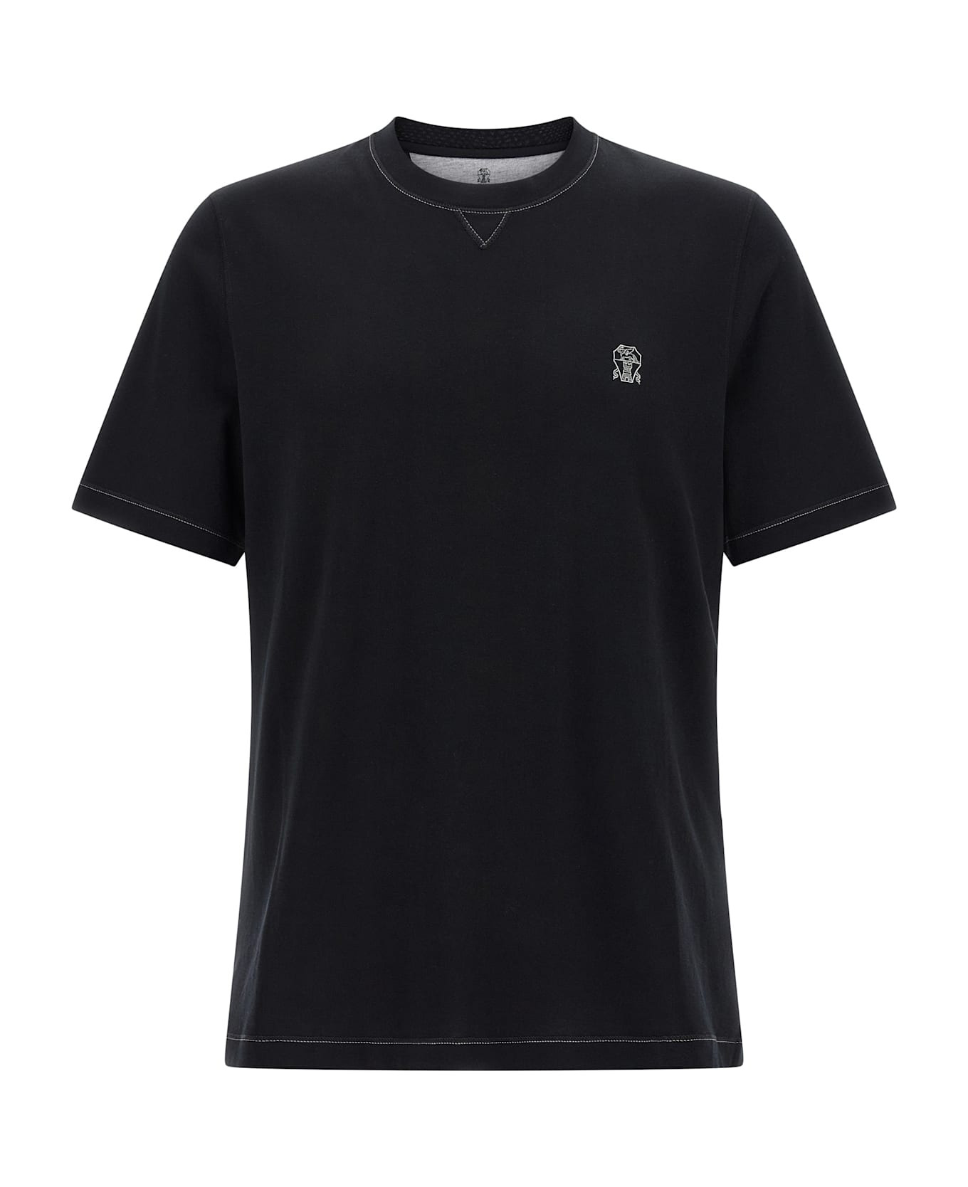 Logo Embroidery T-shirt - 1
