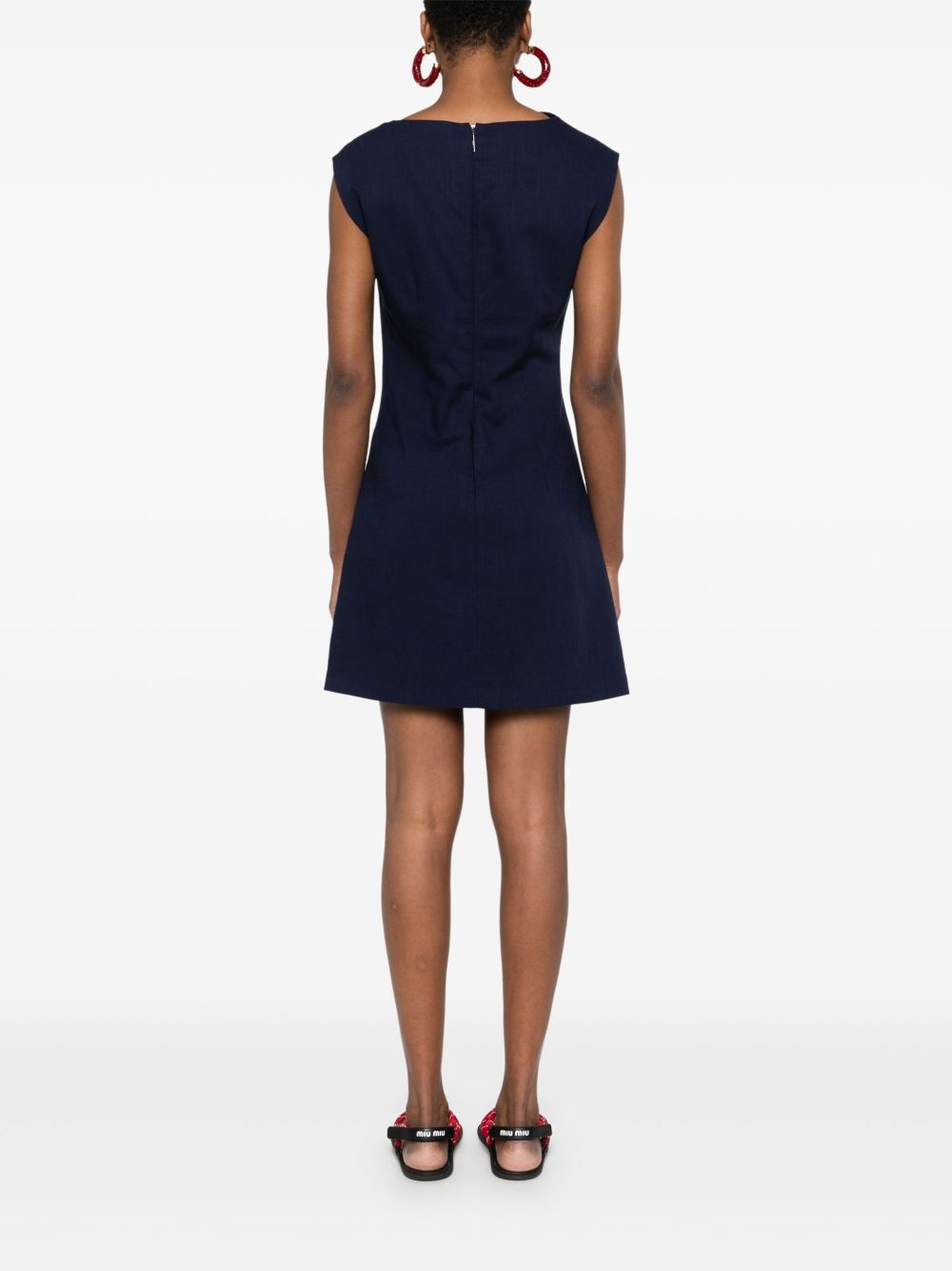twist-detail mini dress - 4