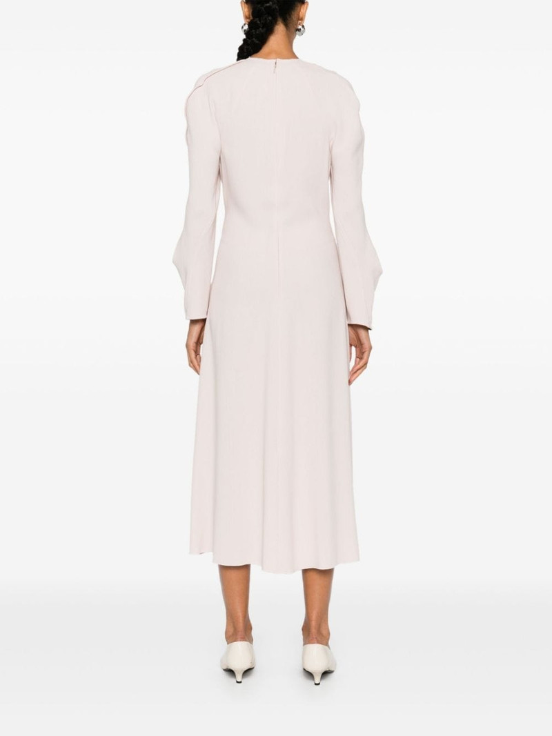 crepe midi dress 4