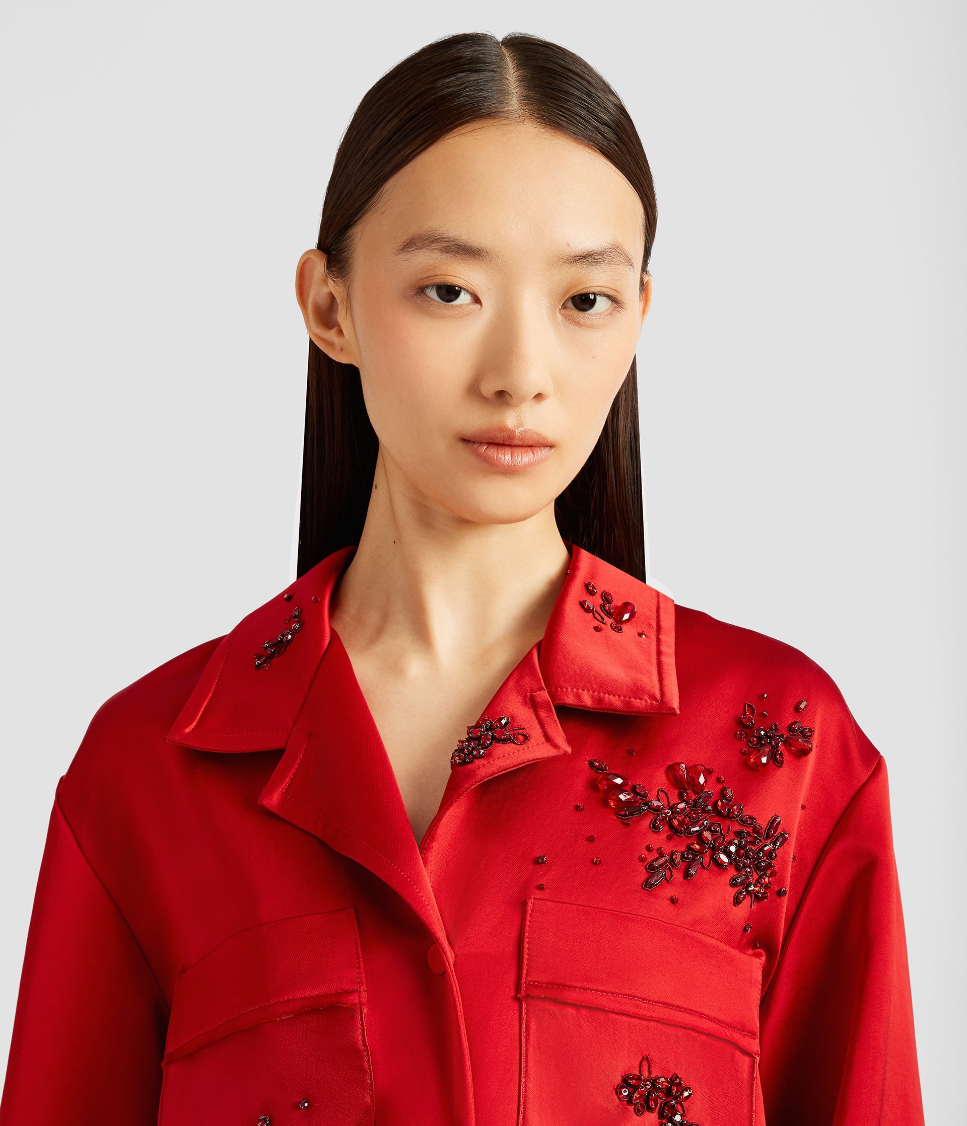 EMBROIDERED PYJAMA SHIRT - 5