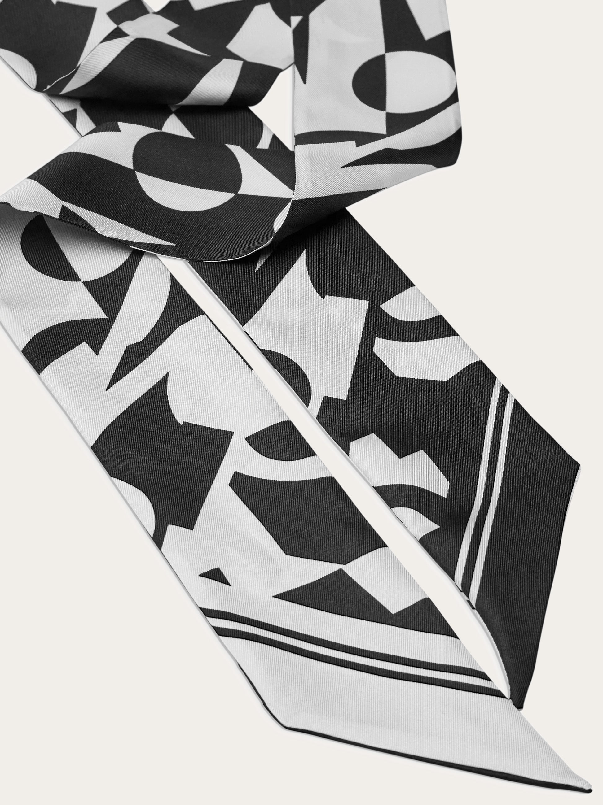 Logo print silk mini bandeau - 2