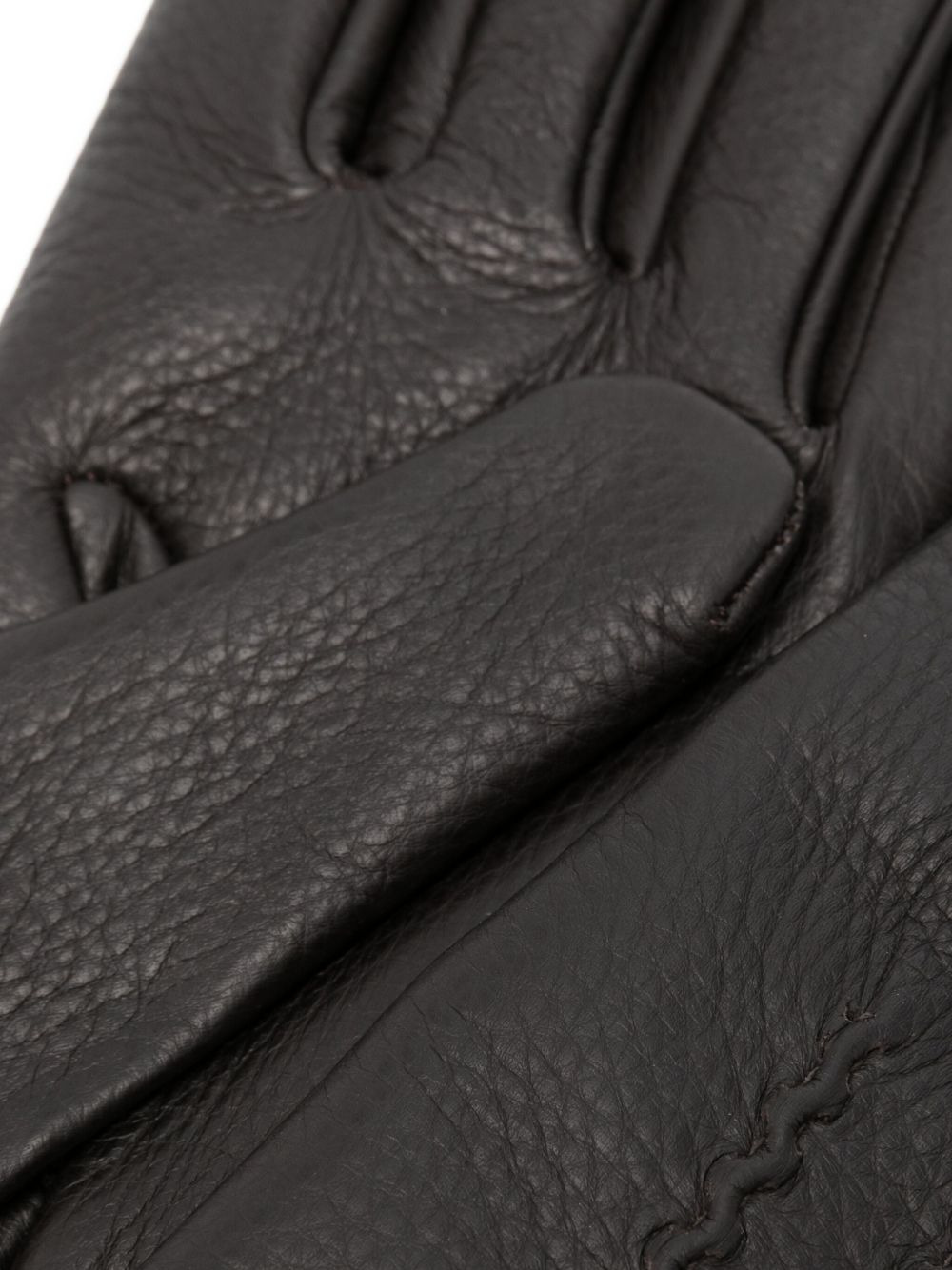 leather stitched gloves - 2