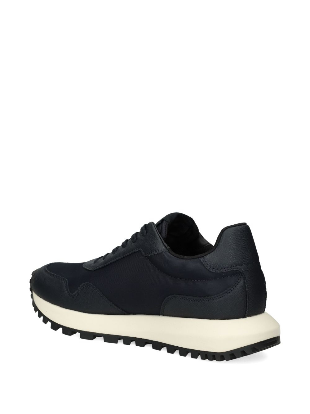 logo-appliqué panelled sneakers - 4