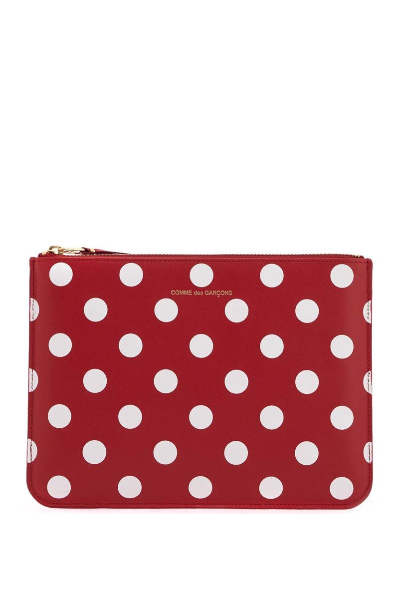 Comme Des Garçons 'Polka Dot Leather Pouch Bag - 1