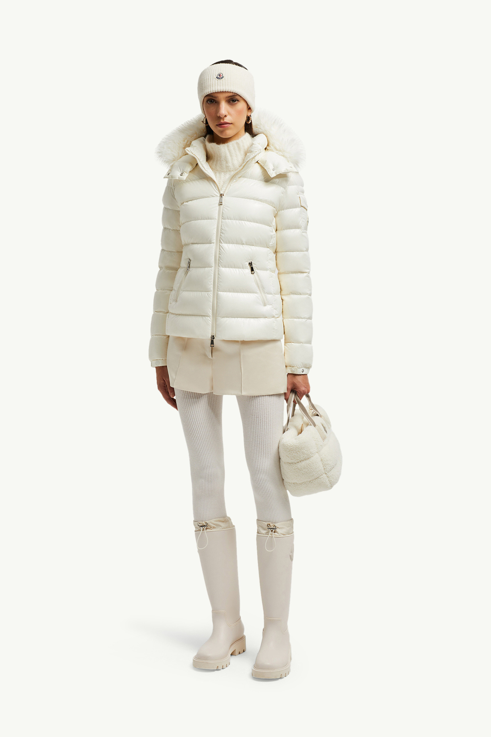 Badyf Faux Fur-Trimmed Hooded Short Down Jacket - 2