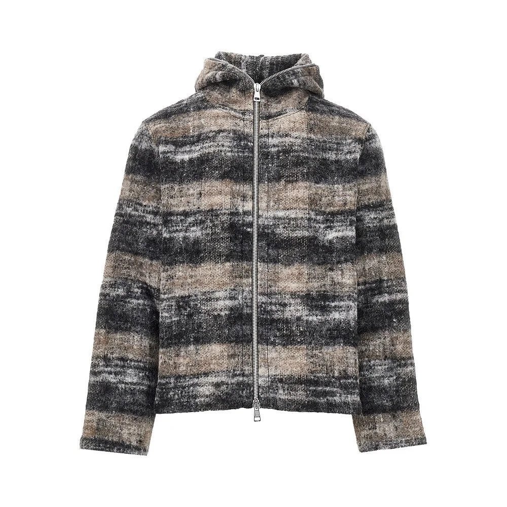 Our Legacy Check Wool-blend Full-zip Hoodie Multicolor - 1