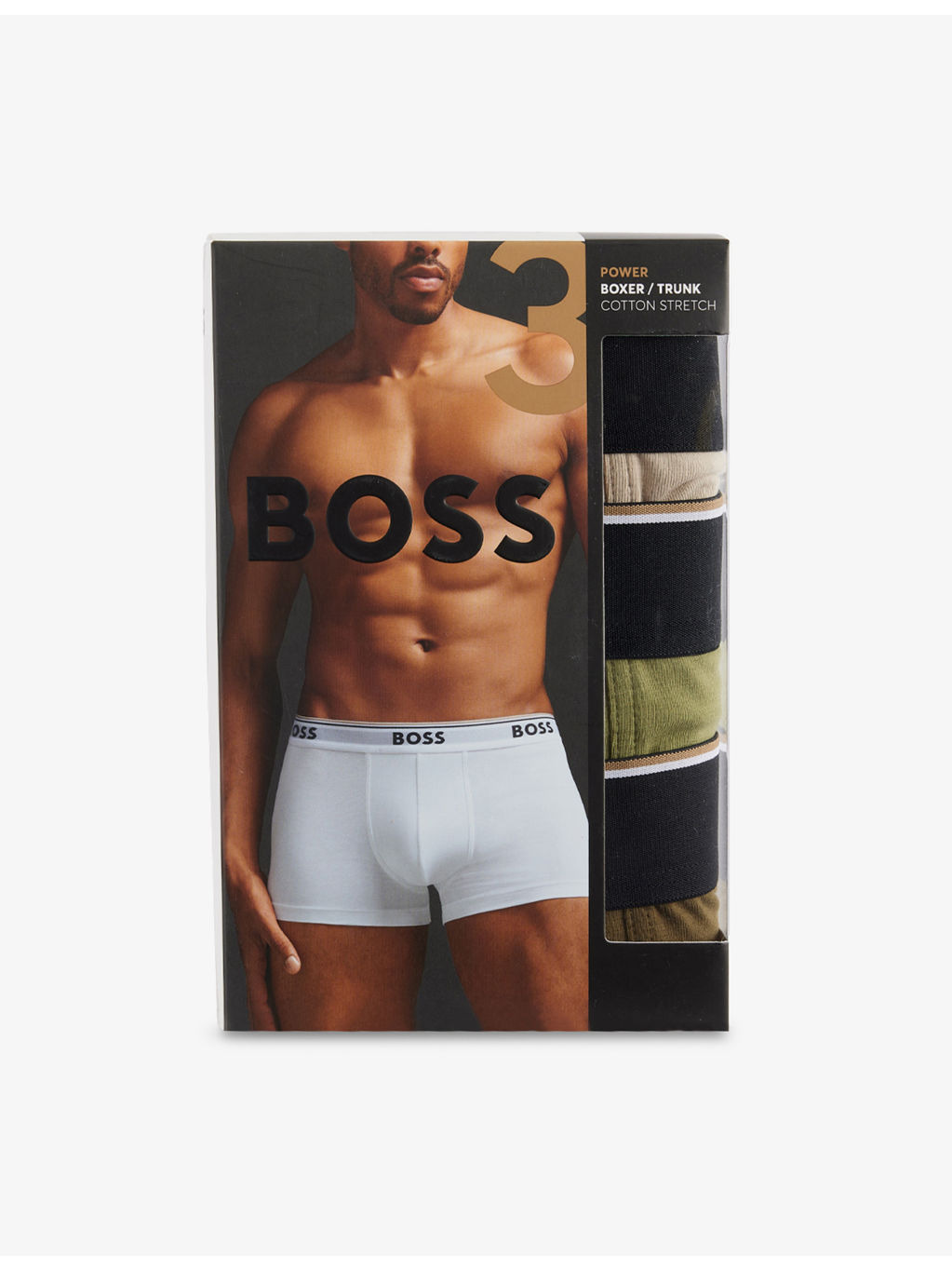 Power Logo-Waistband Stretch-Woven Trunks - 1
