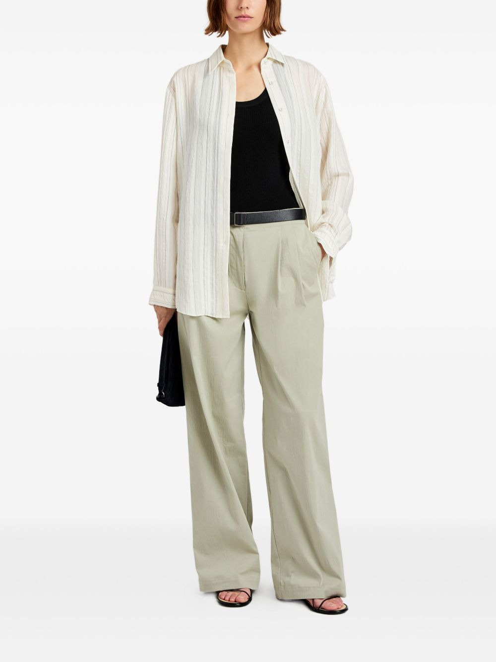 Raven stripe woven shirt - 2