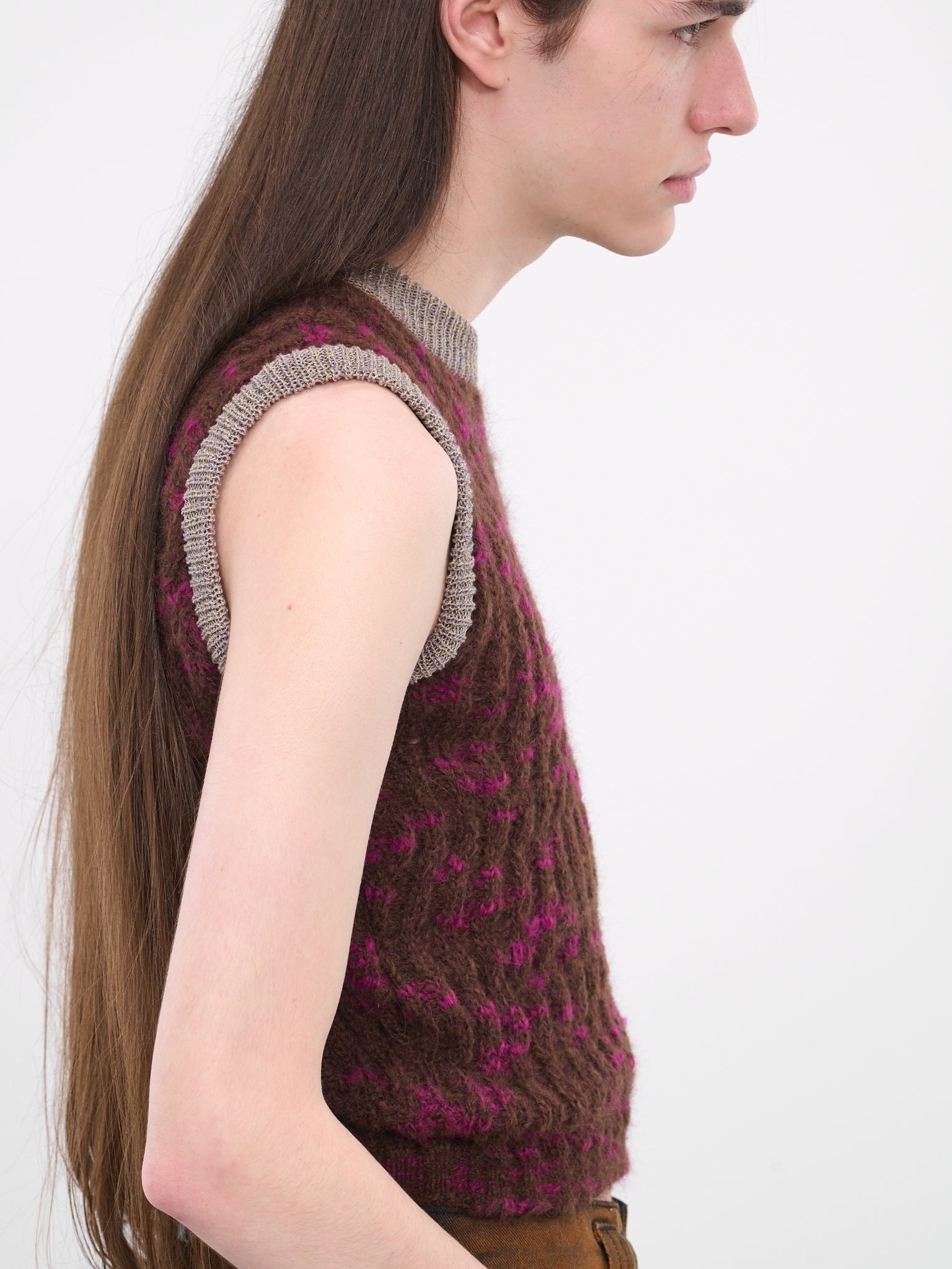 Mohair Knit Vest - 4