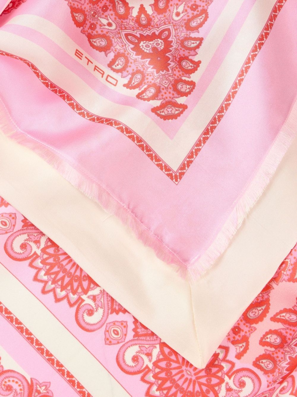 paisley-print silk foulard - 2