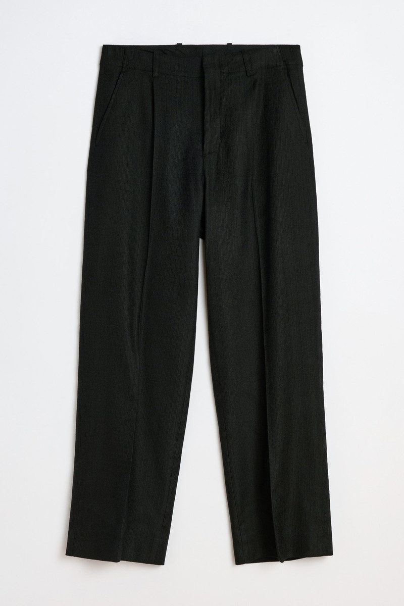 Our Legacy Borrowed Chino Coal Black Link Stripe Weave 1