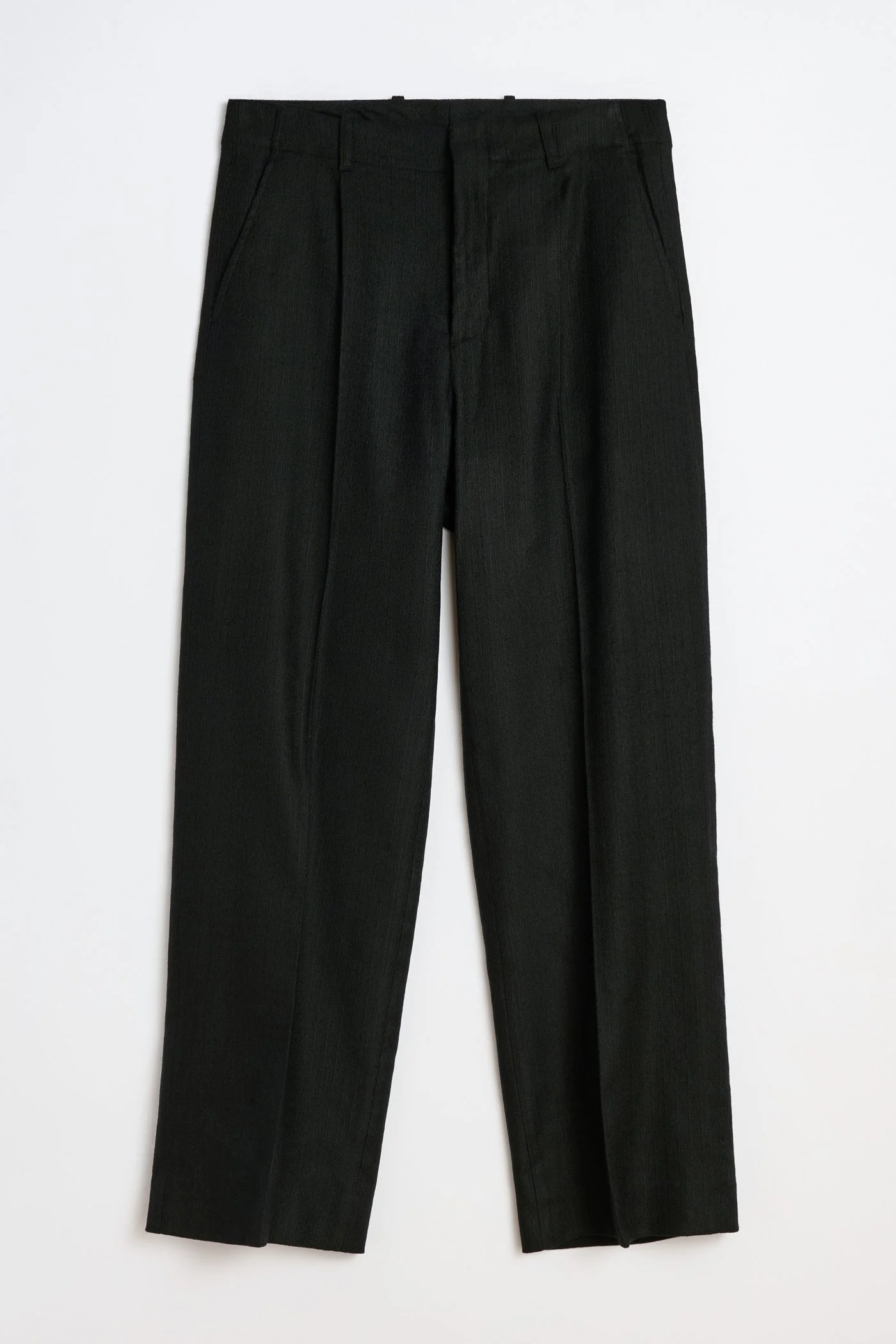 Our Legacy Borrowed Chino Coal Black Link Stripe Weave - 1