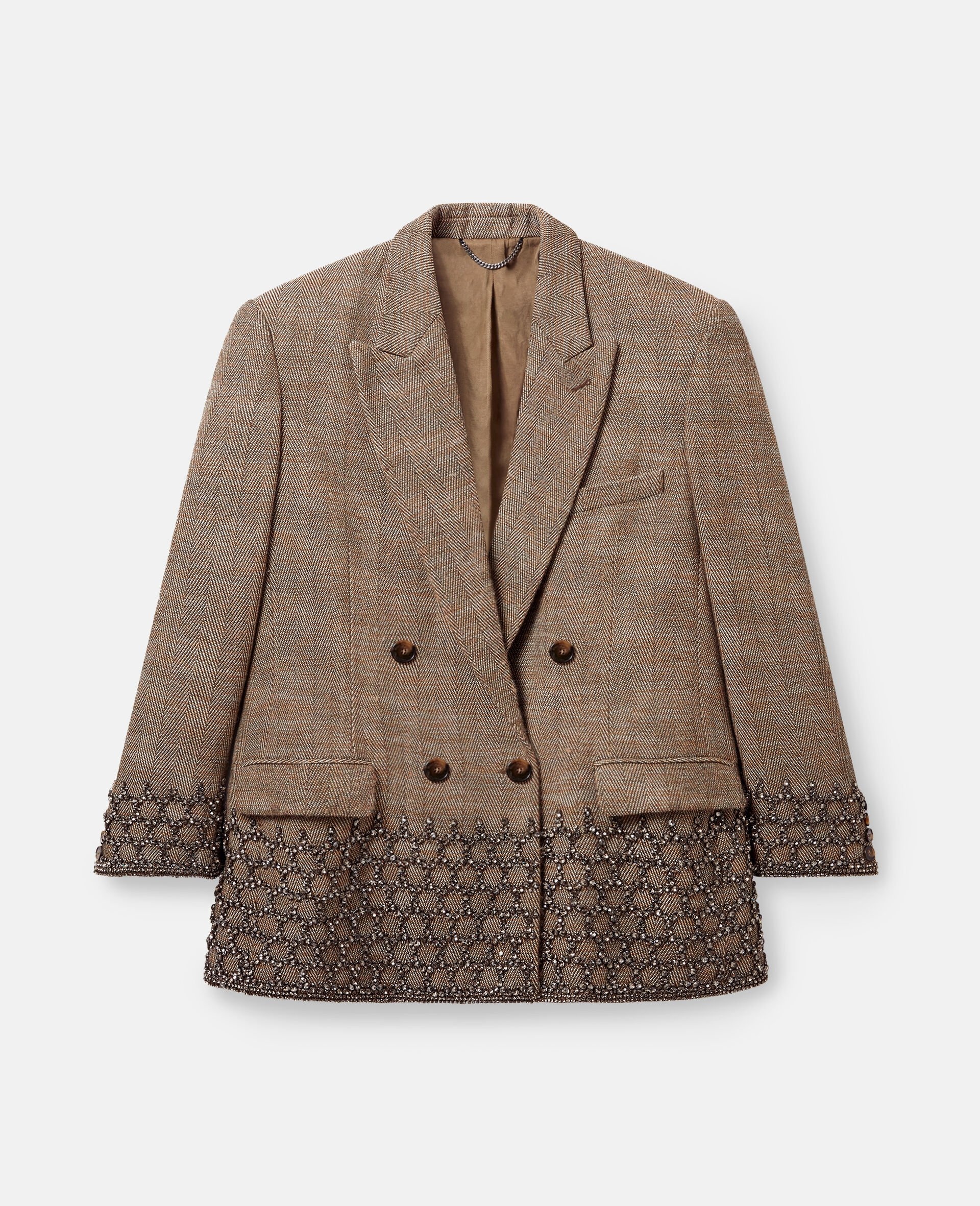 Crystal Cage Oversized Blazer - 1