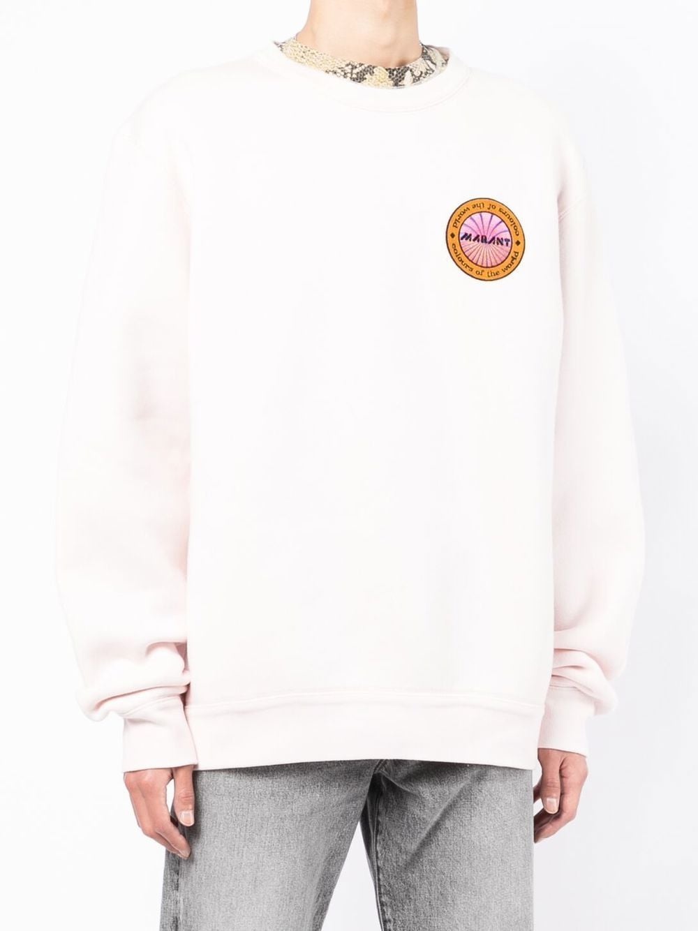 logo-patch sweatshirt - 3