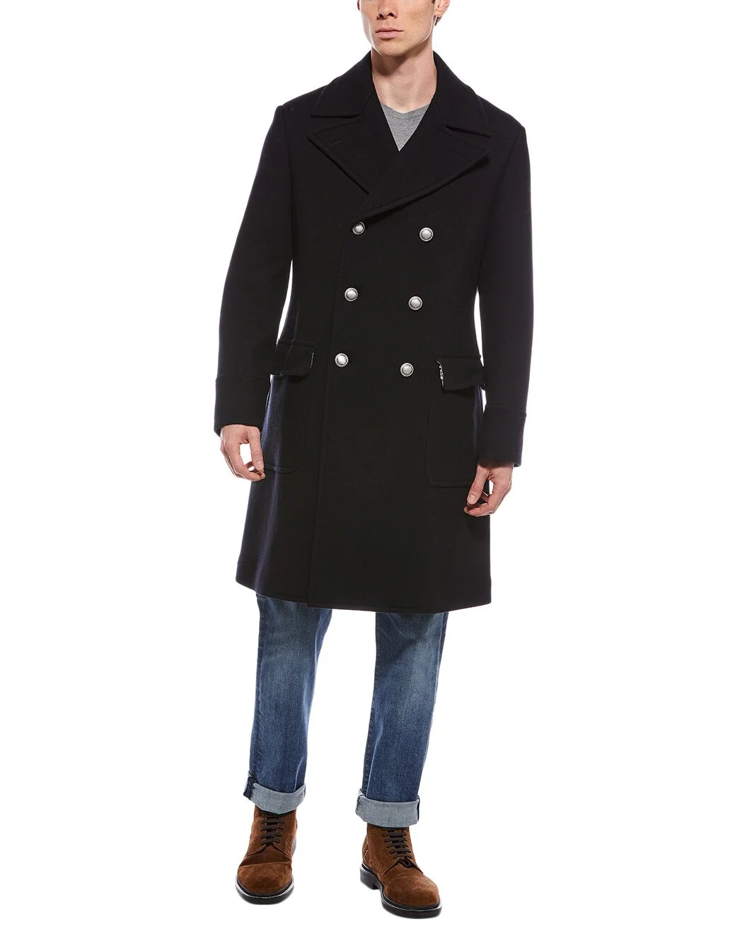 Brunello Cucinelli Wool & Cashmere-Blend Coat - 1