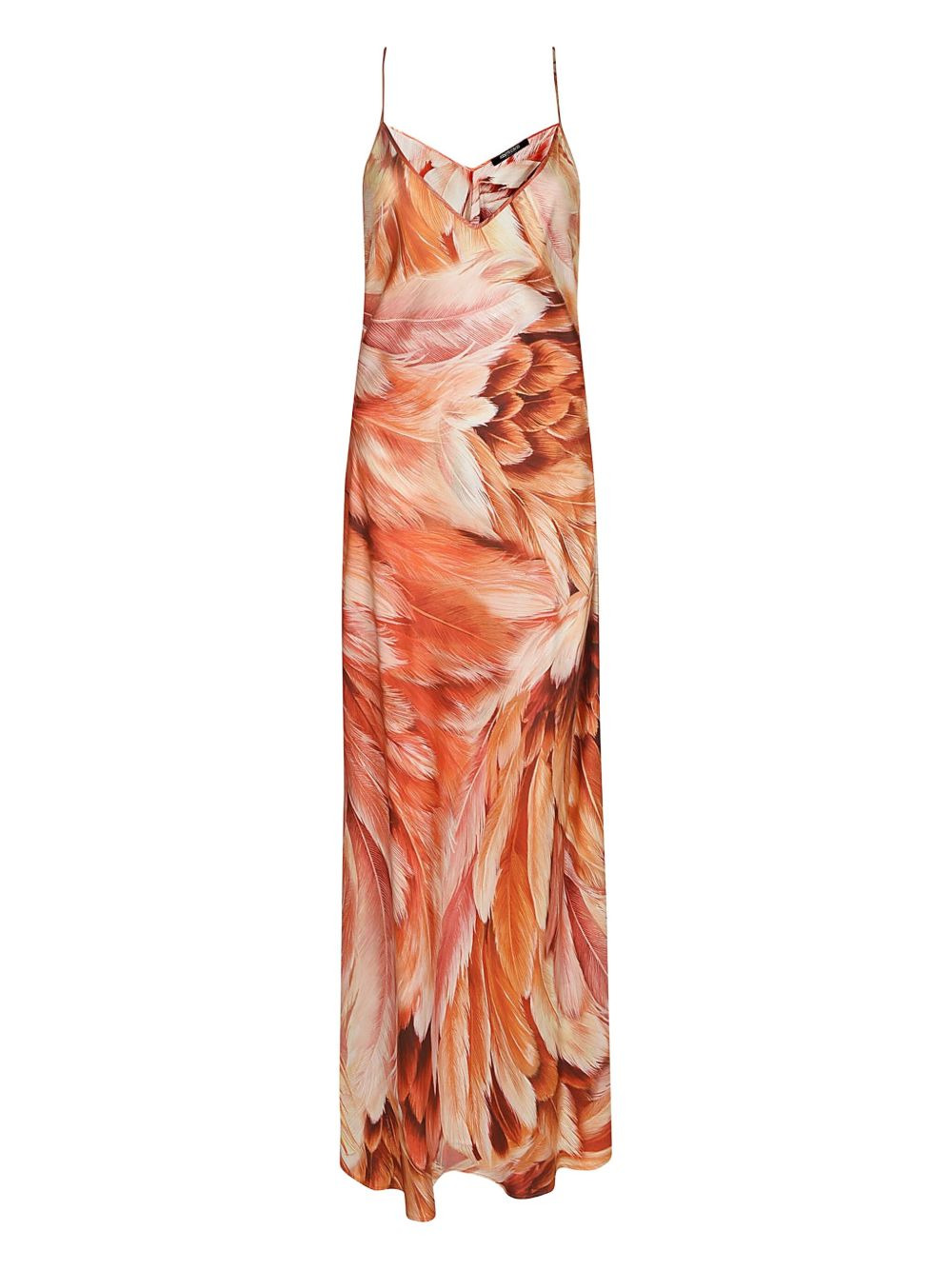 Plumage silk maxi dress - 1
