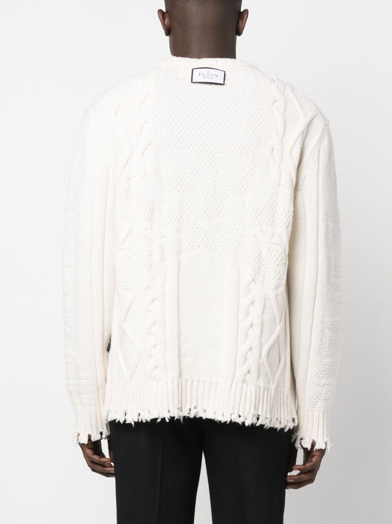 케이블 니트 옹호 핀 점퍼 4