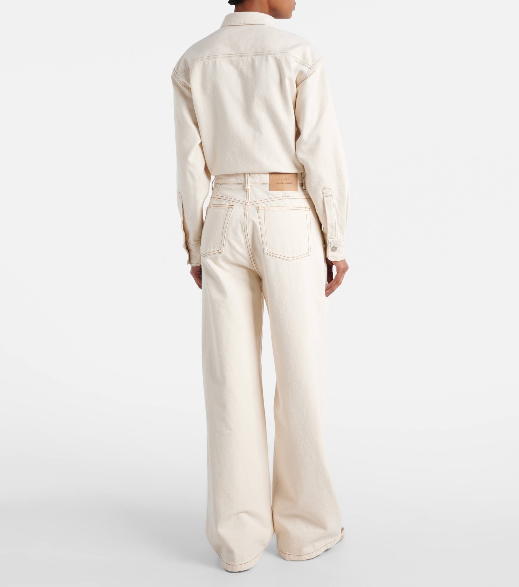 High-rise wide-leg jeans - 3