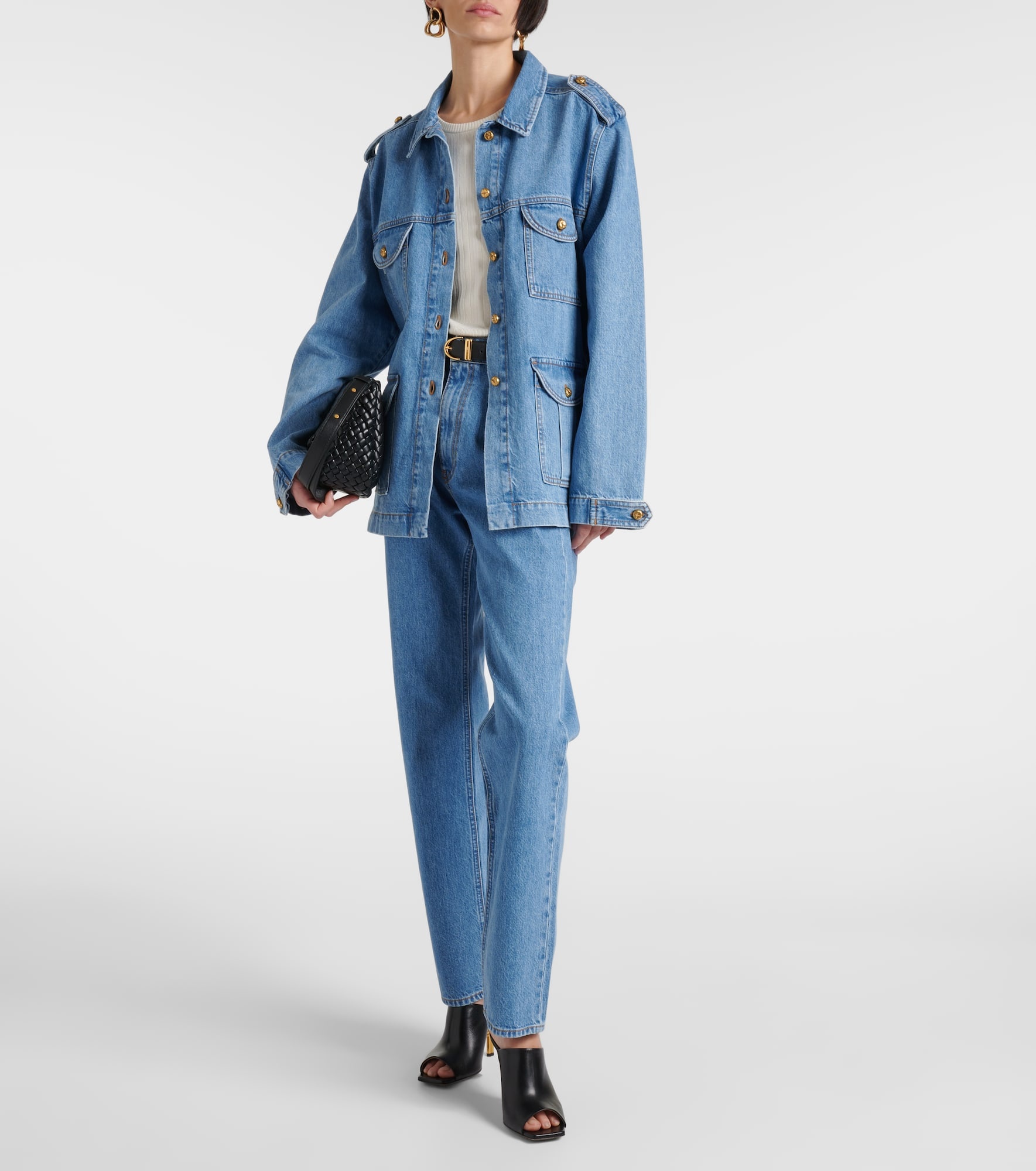Sahariana oversized denim jacket - 2