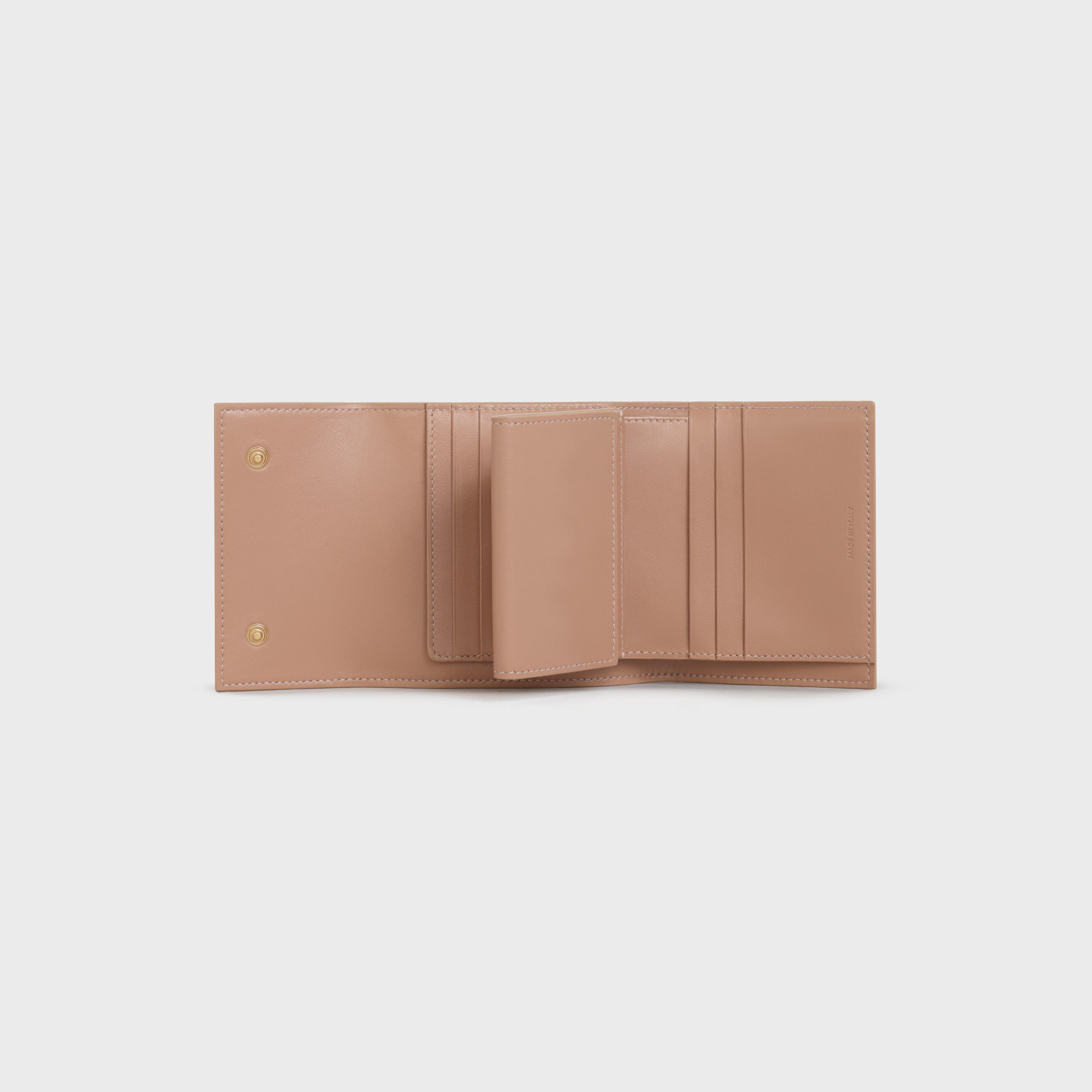 SMALL TRIFOLD WALLET IN GRAINED CALFSKIN - 4